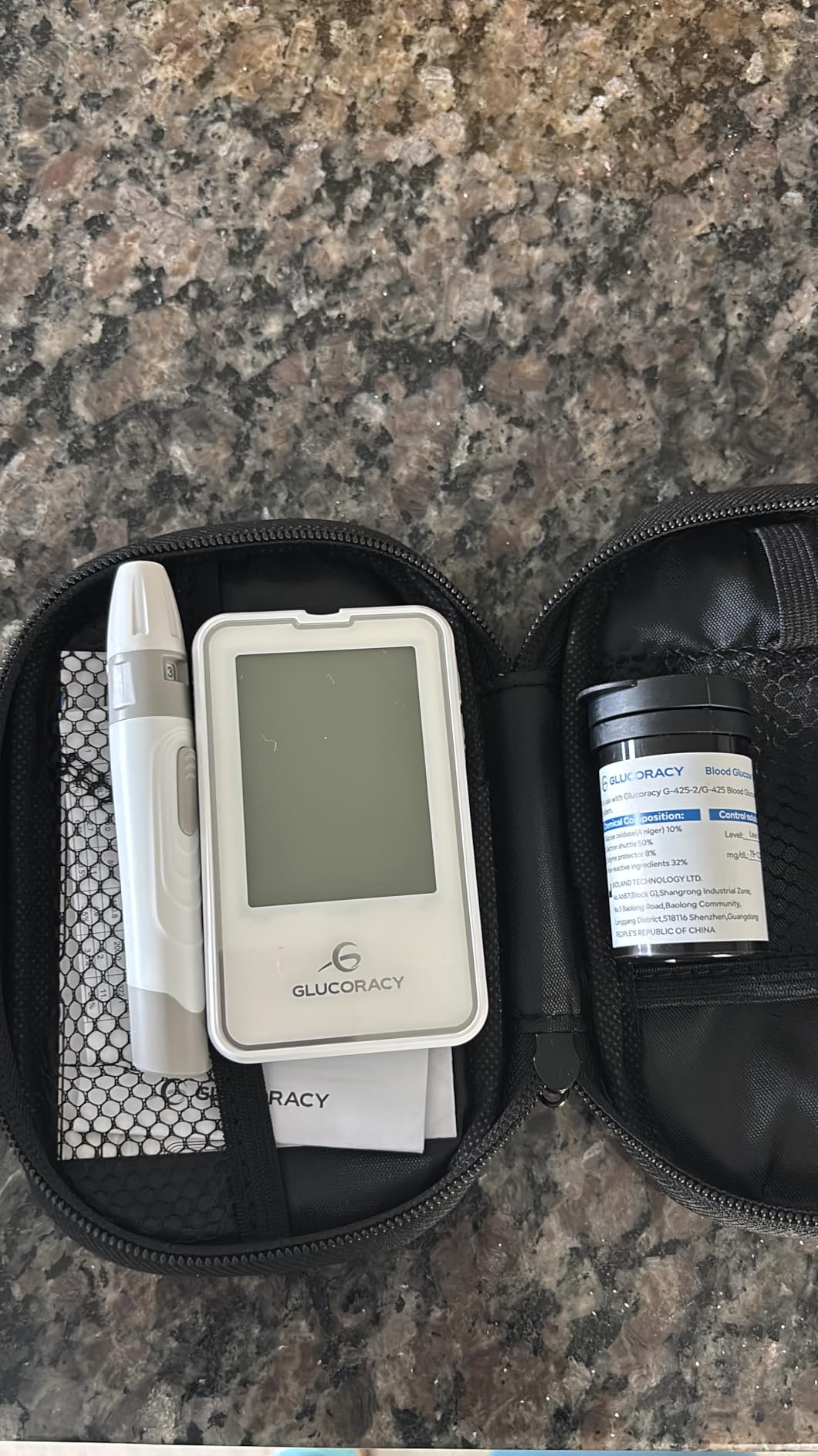 Glucoracy Blood Glucose Monitor Kit, 100 Blood Sugar Test Strips, No Coding customer photo 1