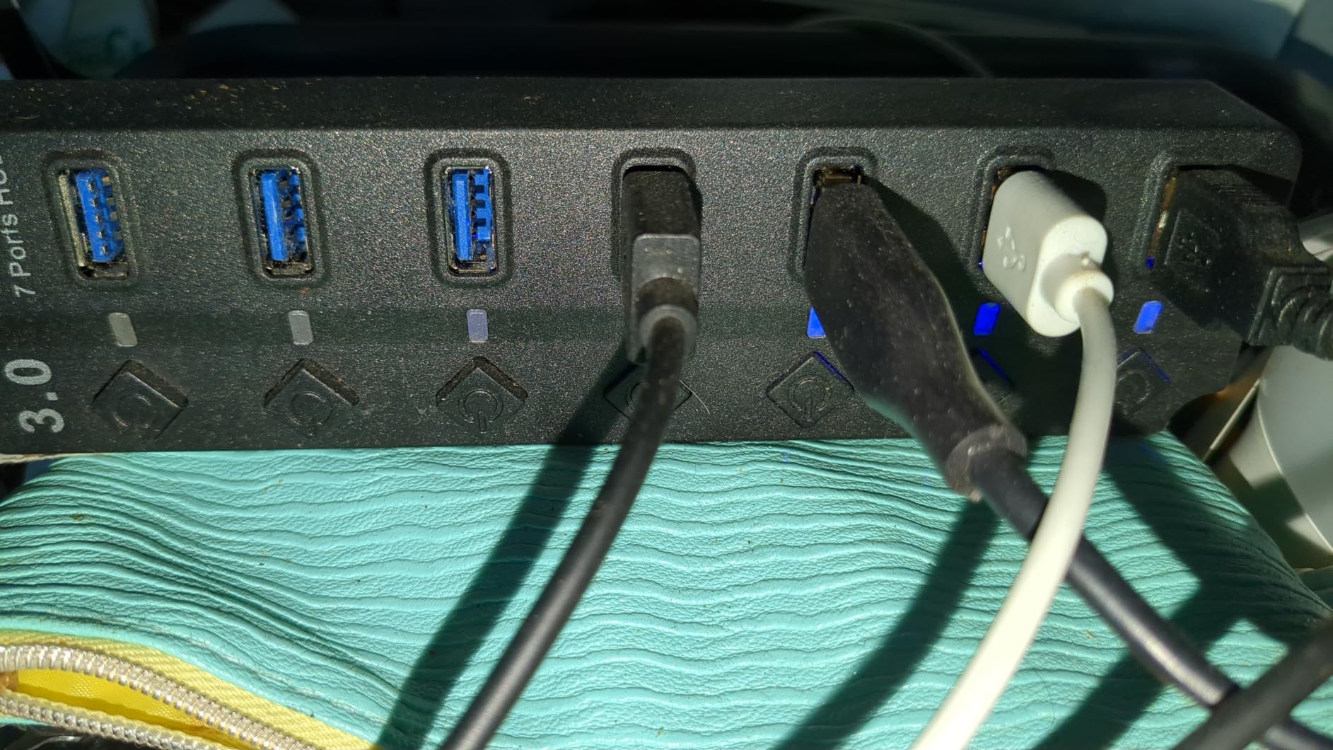 PANPEO 7-Port USB 3.0 Hub On/Off Switches 4ft for Laptop PC customer photo 1