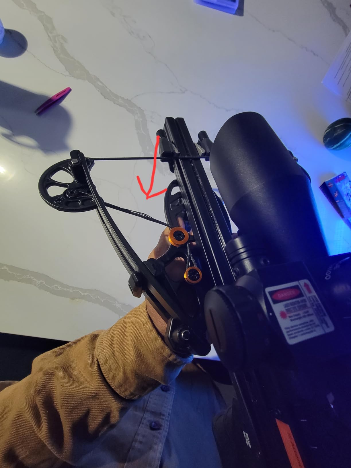 BALLISTA BAT Reverse Draw Compound Mini Crossbow - Crossbow for Hunting, Fishing and Target - Fast 340 fps, Powerful 150lbs, Lightweight 3lbs customer photo 1