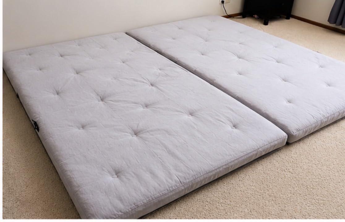 ZonLi Japanese Floor Futon Mattress 100% Cotton Cover Foldable Portable customer photo 1