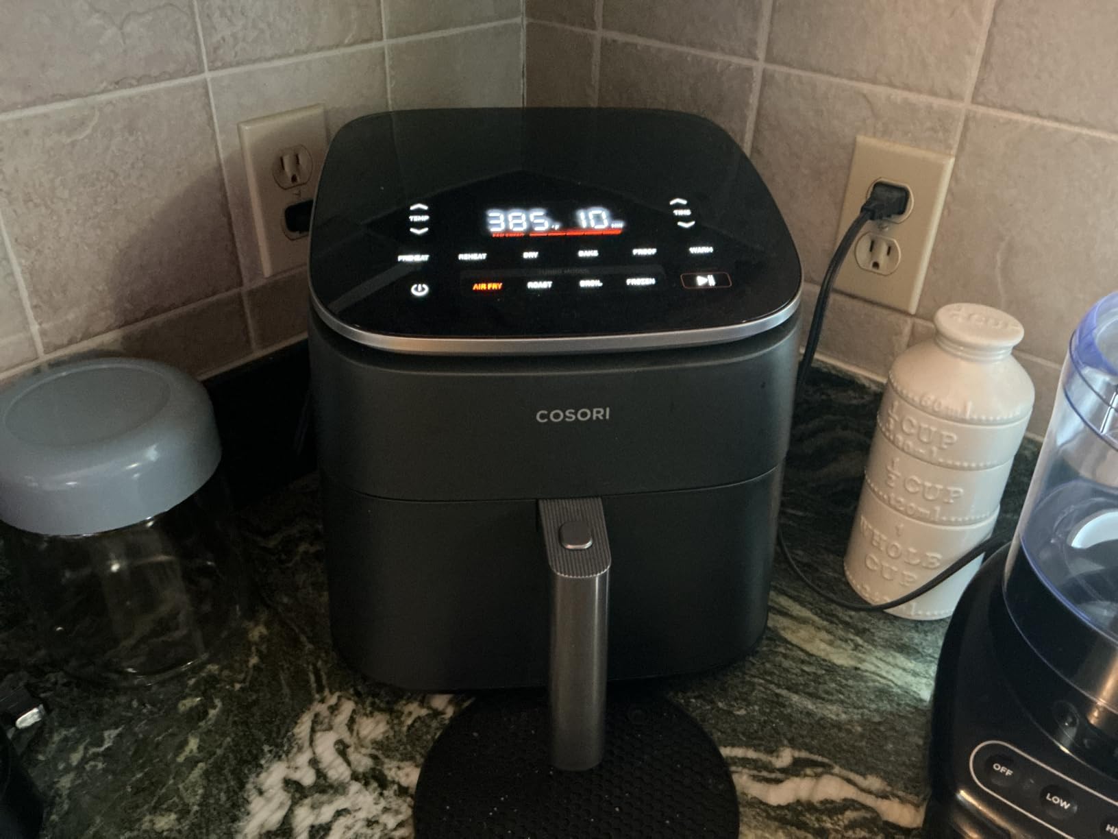 Cosori TurboBlaze Air Fryer, 9-in-1, 6 Qt, PFAS-Free Ceramic Coating | 90°-450°F, 5 Level Fan Speeds, 9-in-1 Functions, 1725W customer photo 1