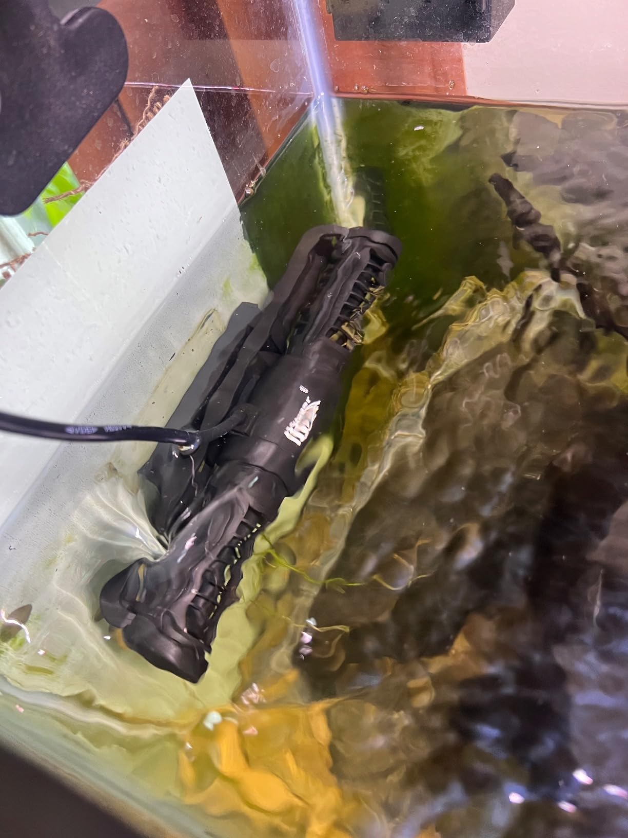 hygger Aquarium Wave Maker, 18W Adjustable Cross Flow Pump with LED Display Controller, Magnetic DC 24V Aquarium Powerhead for Freshwater and Marine Reef Aquariums Up to 135 Gallon customer photo 2