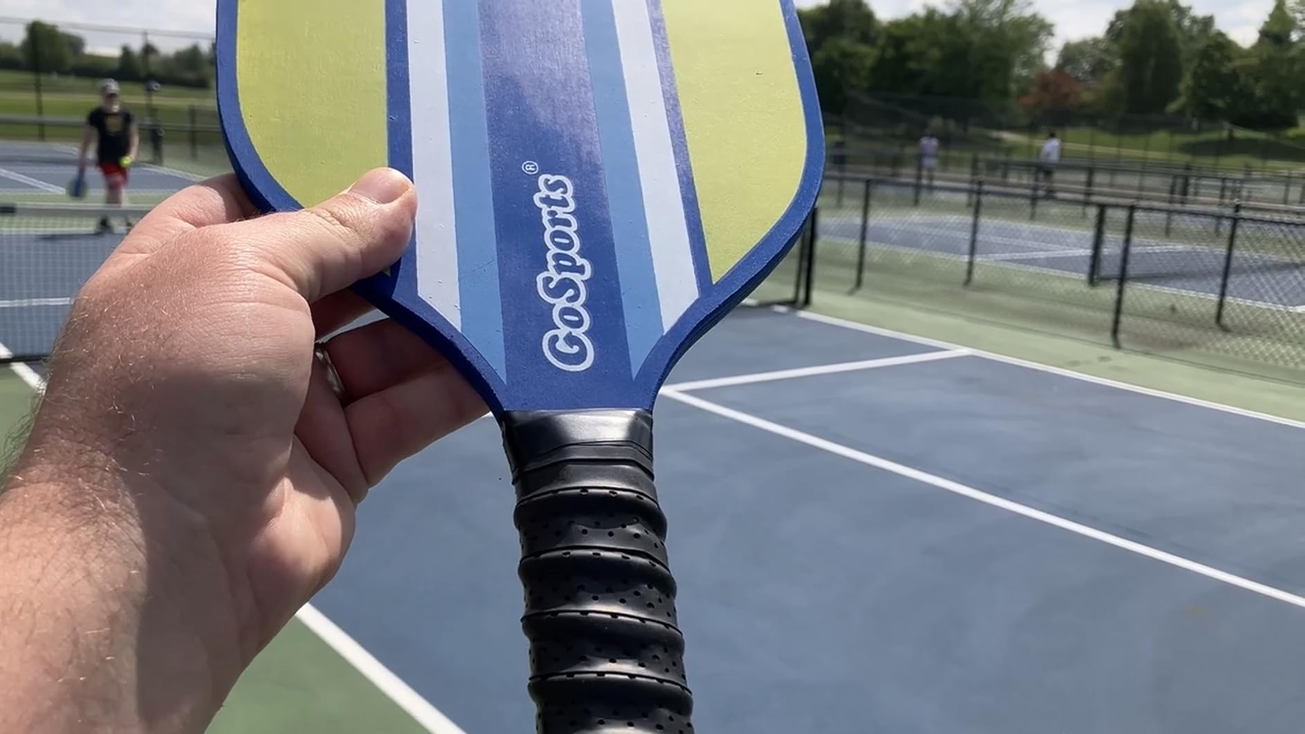GoSports Pickleball Sets - Classic, Retro, Steel Blue, or Yellow - Includes 4 Paddles, 4 Regulation Pickleballs and Carry Case customer photo 1
