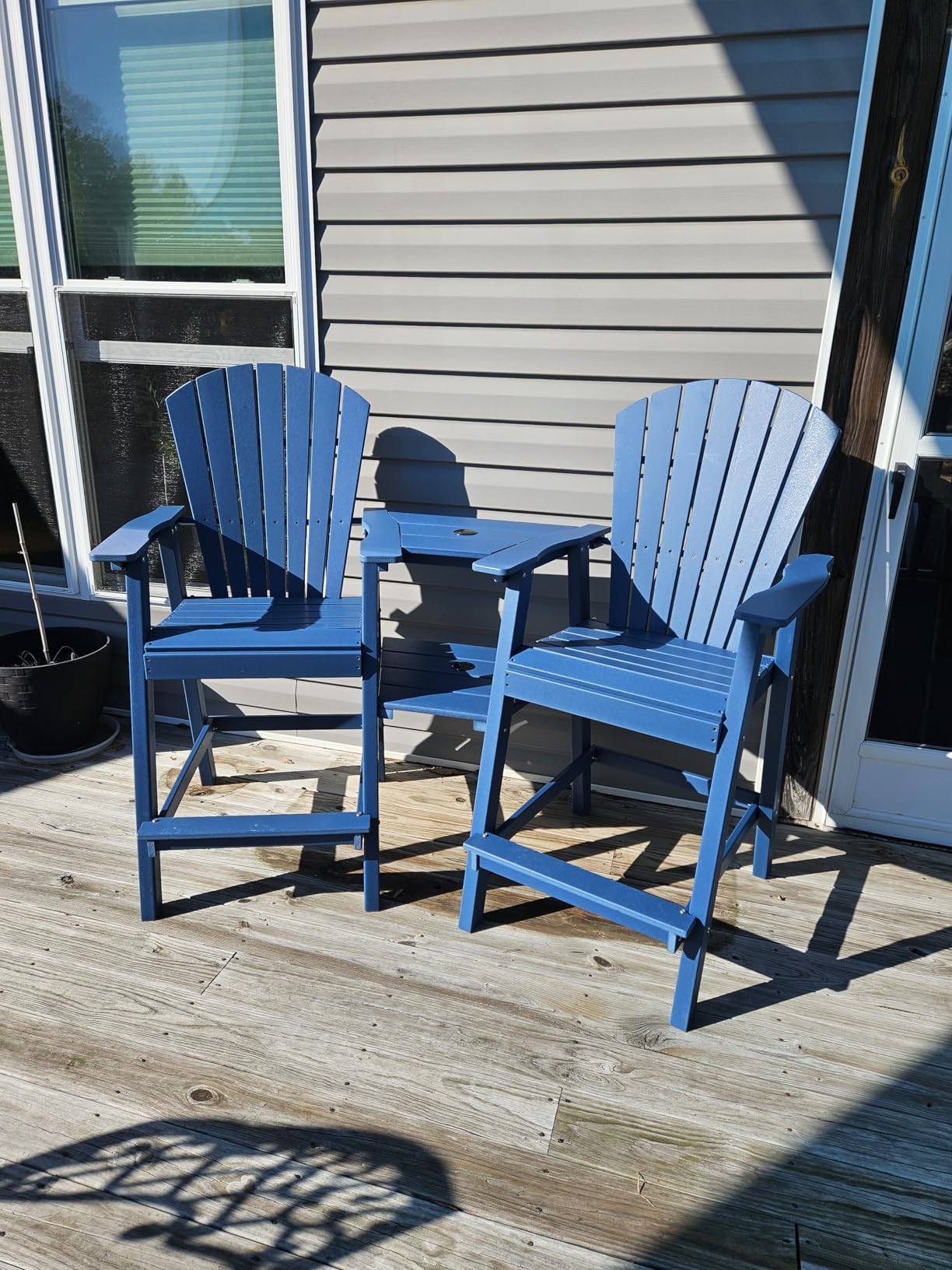 FOOWIN Tall Adirondack Chairs Set of 2 with Double Connecting Trays customer photo 1