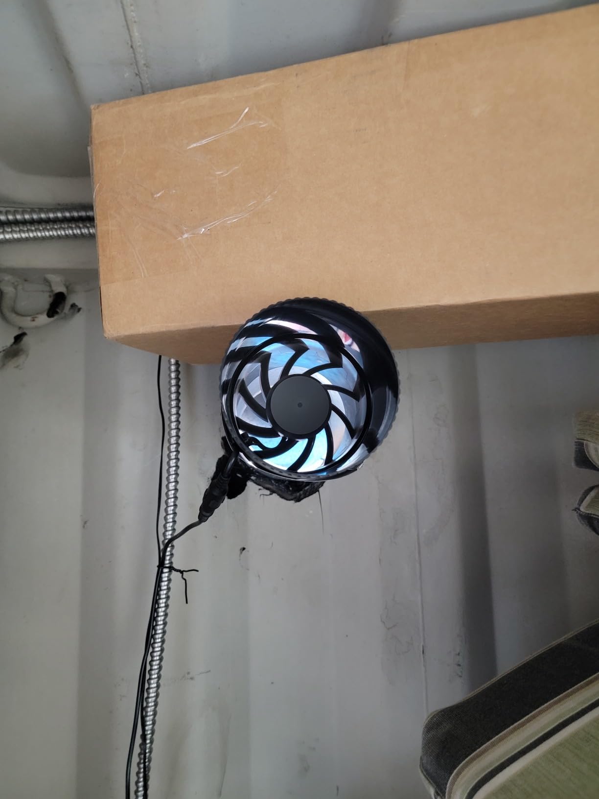 Hon&Guan 4 Inch Inline Booster Duct Fan with Speed Controller - 130 CFM Airflow with 6W Ultra-Low Power and Low Noise customer photo 2