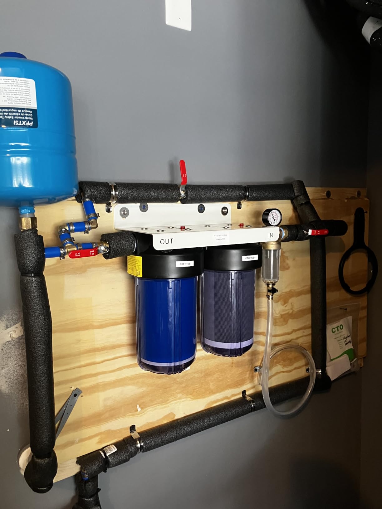 SimPure Whole House Water Filter System, 3 Stages Clear 20