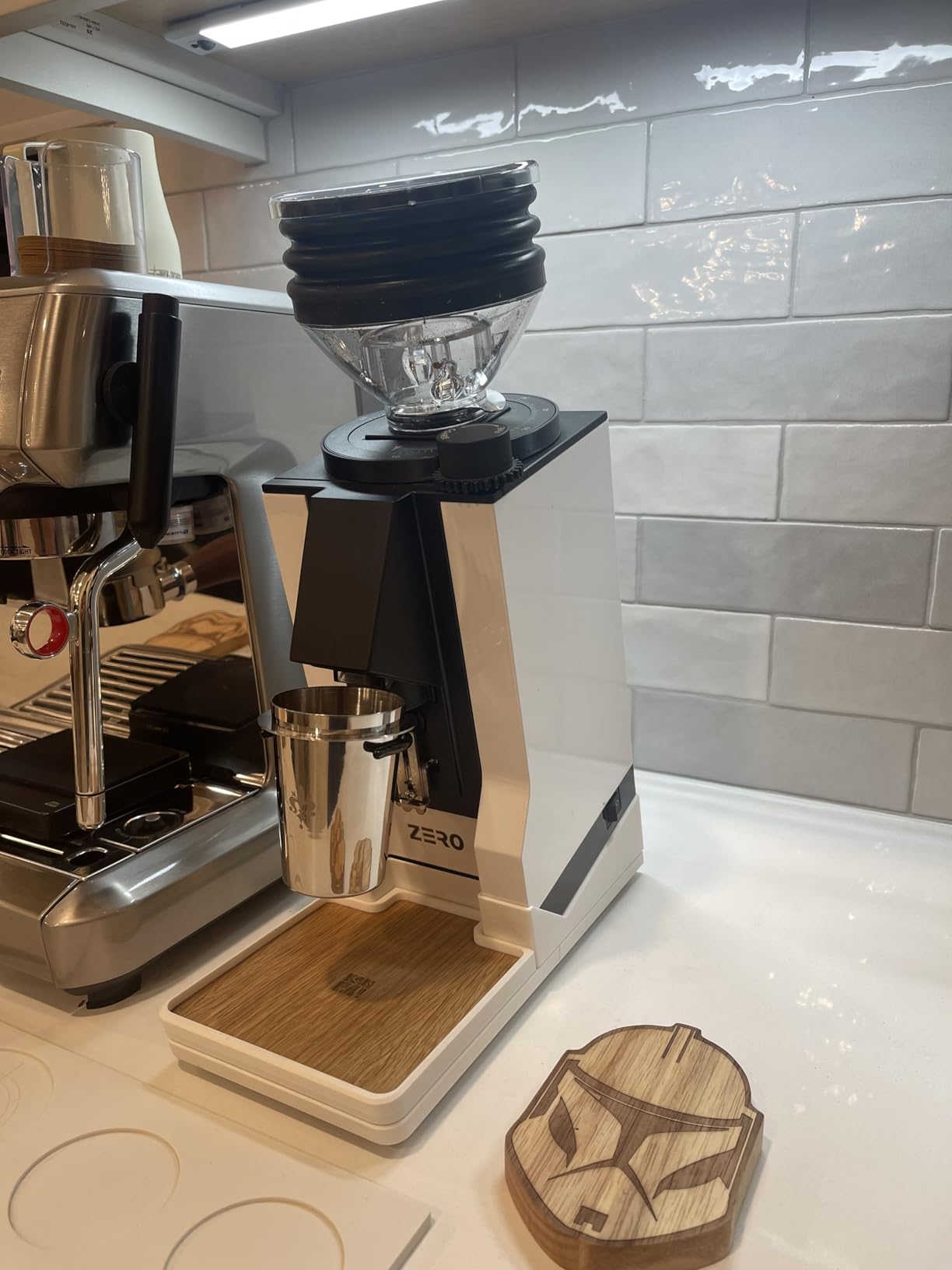 Eureka Mignon Zero Single Dose Espresso Grinder, White customer photo 2