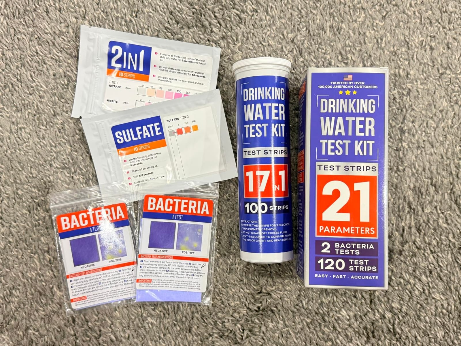 Bestprod All-New 21 in 1 Drinking Water Testing Kit Strips, Home Tap and Well Water Test Kit for Hardness, Lead, Iron, Copper, Chlorine, Fluoride customer photo 2