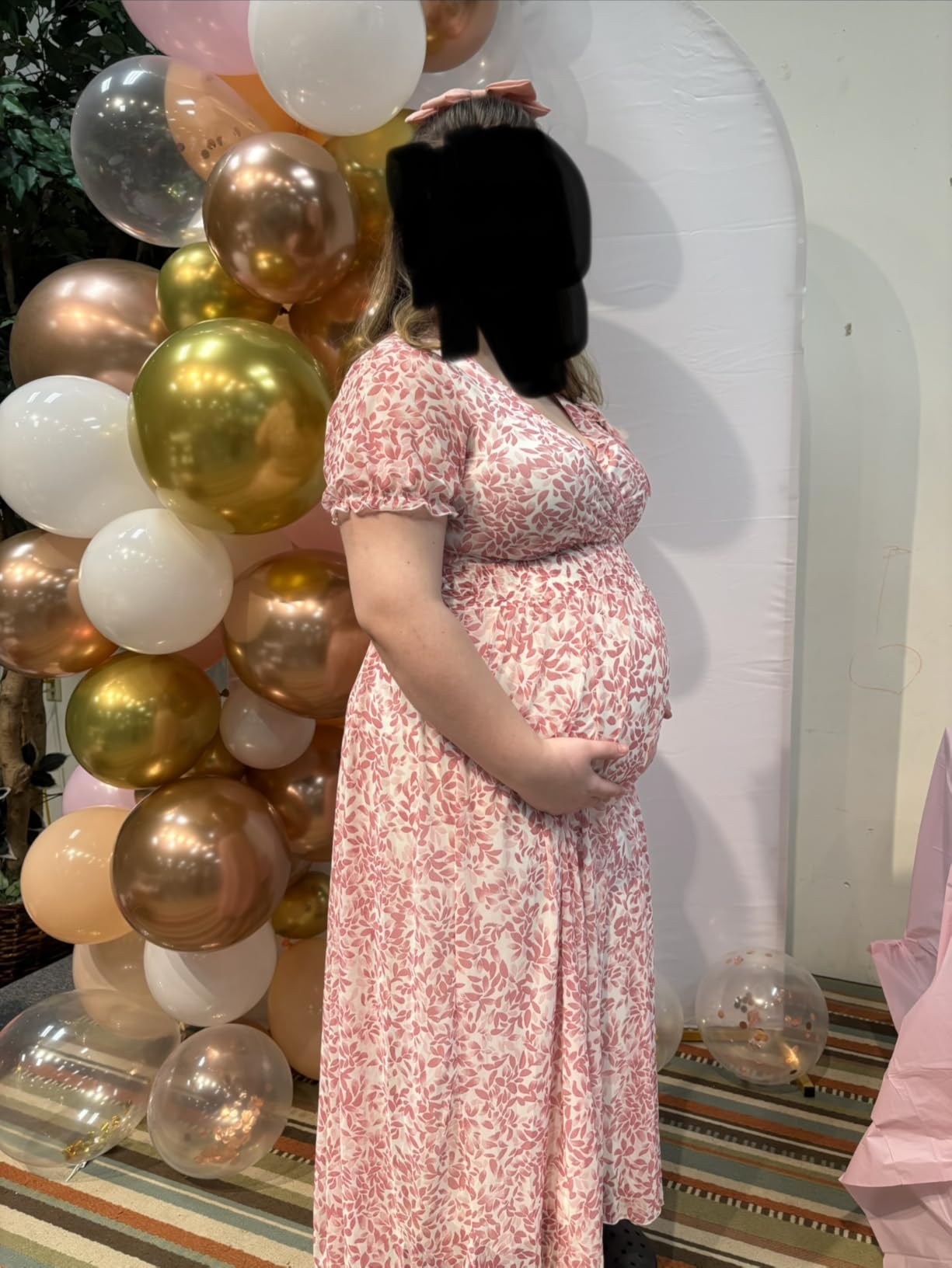 Blocesa Rose Gold Balloon Garland Arch Kit, Pink Gold, Latex, Party Decor. customer photo 2