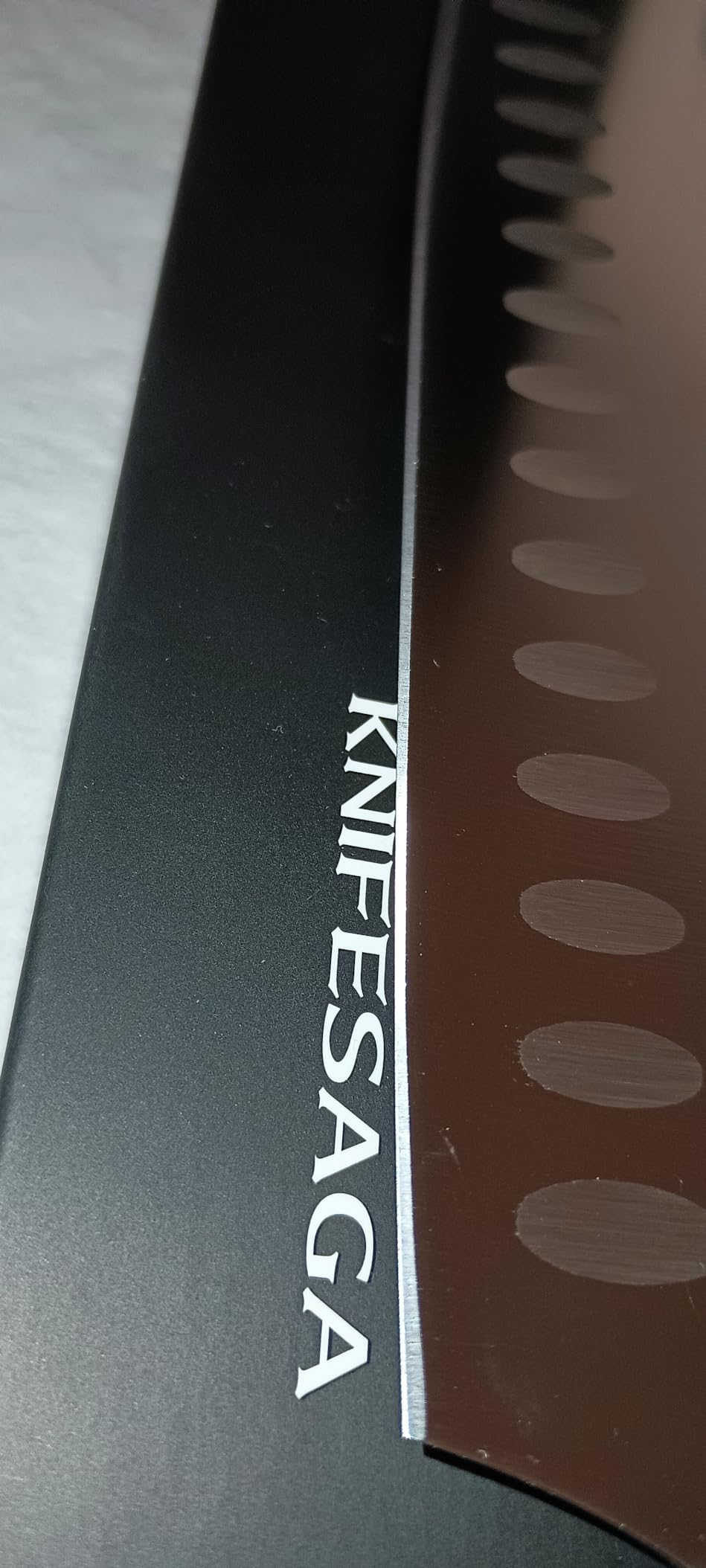 KnifeSaga Japanese Nakiri Chef Knife 7 Inch, Razor Sharp, Professional customer photo 2
