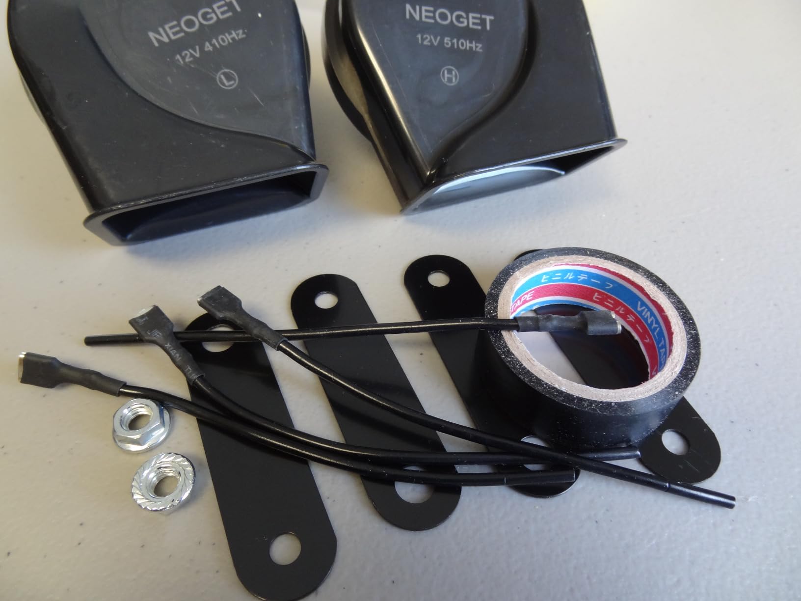 NEOGET 12V Loud Dual-Tone Car Horn Kit, Universal Replacement customer photo 1