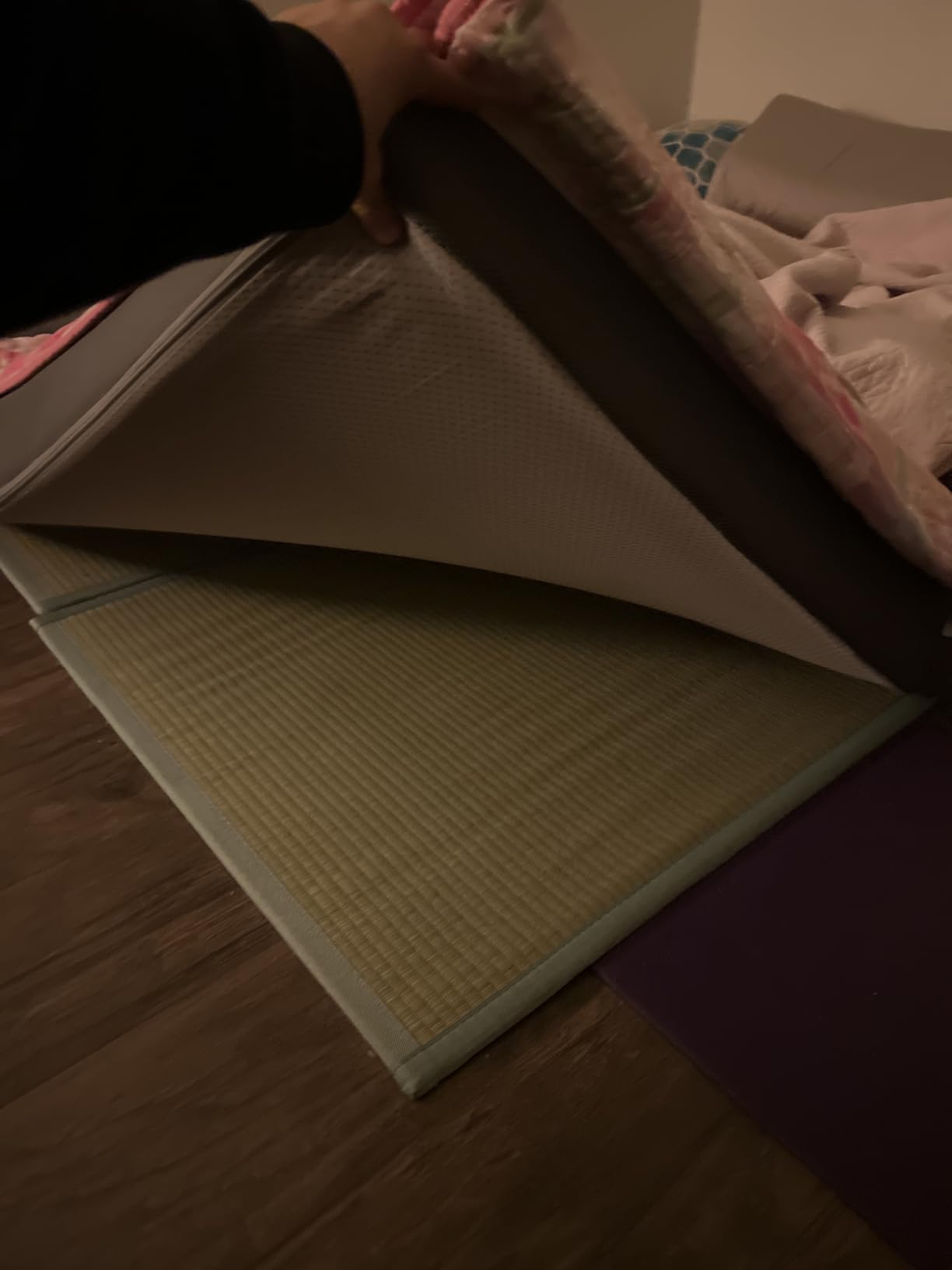 MAXYOYO Japanese Tatami Mat, Rush Grass Portable Folding Mat 79