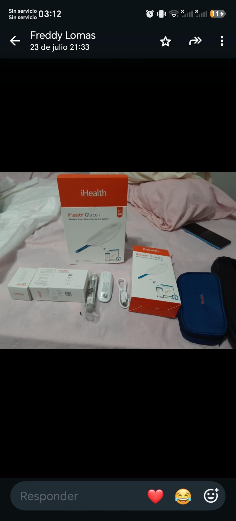 iHealth Gluco+ Wireless Smart Glucose Monitor Kit, 100 Strips & 100 Lancets customer photo 1