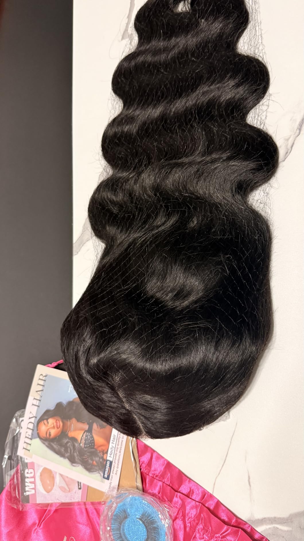 Hedy Wear and Go Glueless Wigs Human Hair Pre Plucked Pre Cut 22 Inch customer photo 2