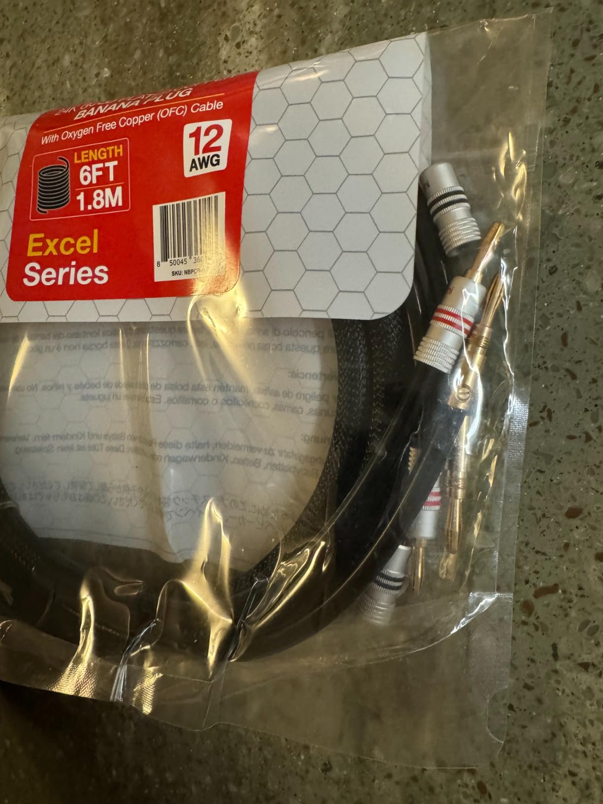 Nakamichi 24k Gold Plated Banana Plugs with 12 AWG Speaker Cable 99.9% OFC customer photo 2