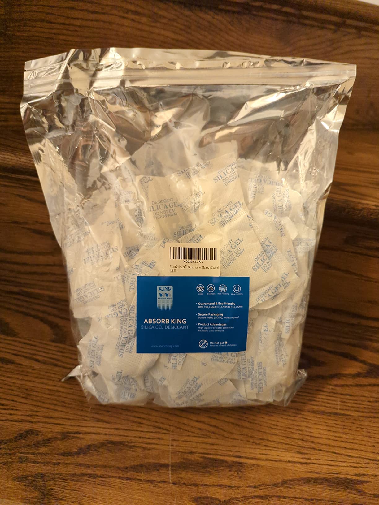 Absorbking Silica Gel Packets, 50 Gram 25 Packs Food Safe Moisture Absorbers, Desiccant Packs for Storage, Reusable Desiccant for Foods, Storage Bins, 3D Filaments, Electronics, Safes customer photo 2