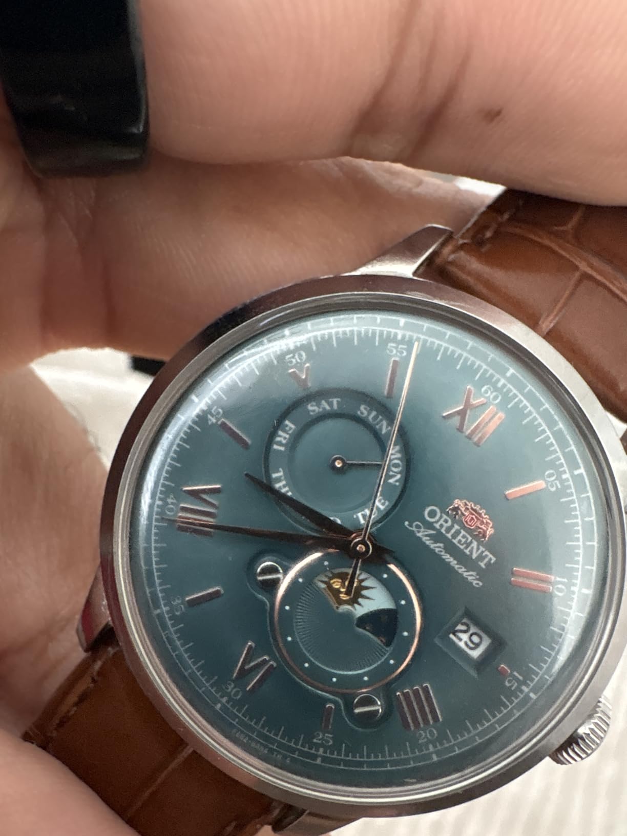 Orient Bambino Version 9 Stainless Steel Automatic Dress Watch with Weekly Calendar customer photo 1