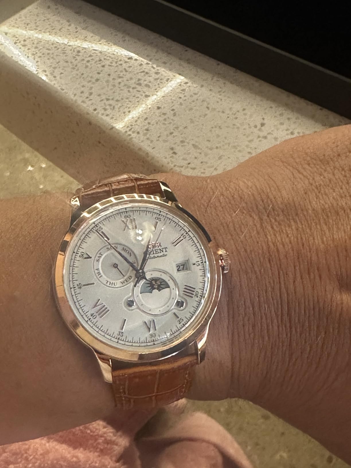 Orient Bambino Version 9 Stainless Steel Automatic Dress Watch with Weekly Calendar customer photo 2