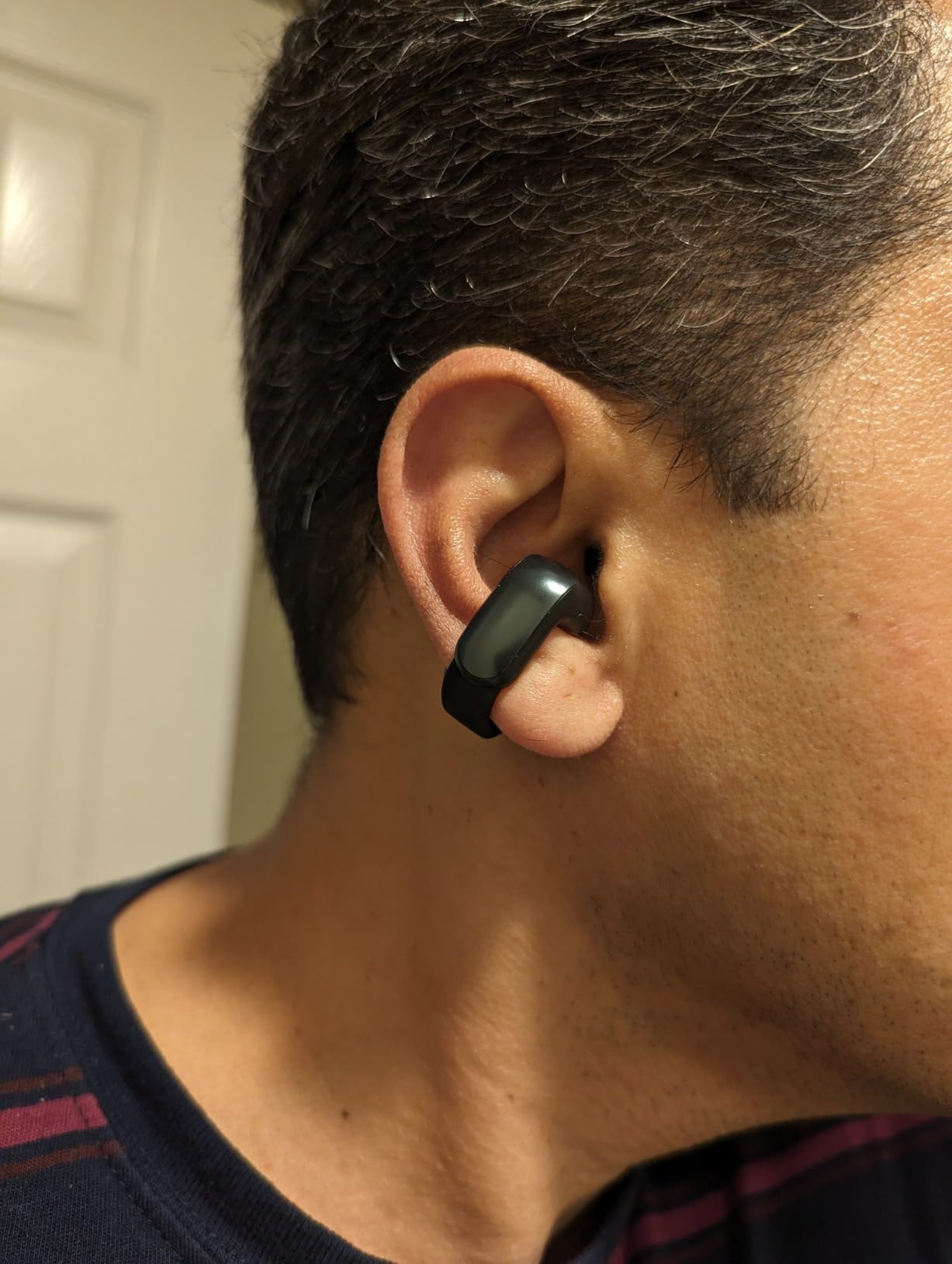 Bose Ultra Open Earbuds - Bluetooth Open Ear Earbuds with OpenAudio for Awareness, Clip-On Design for Comfort, Water Resistant, Up to 48 Hrs of Playtime, Black customer photo 1
