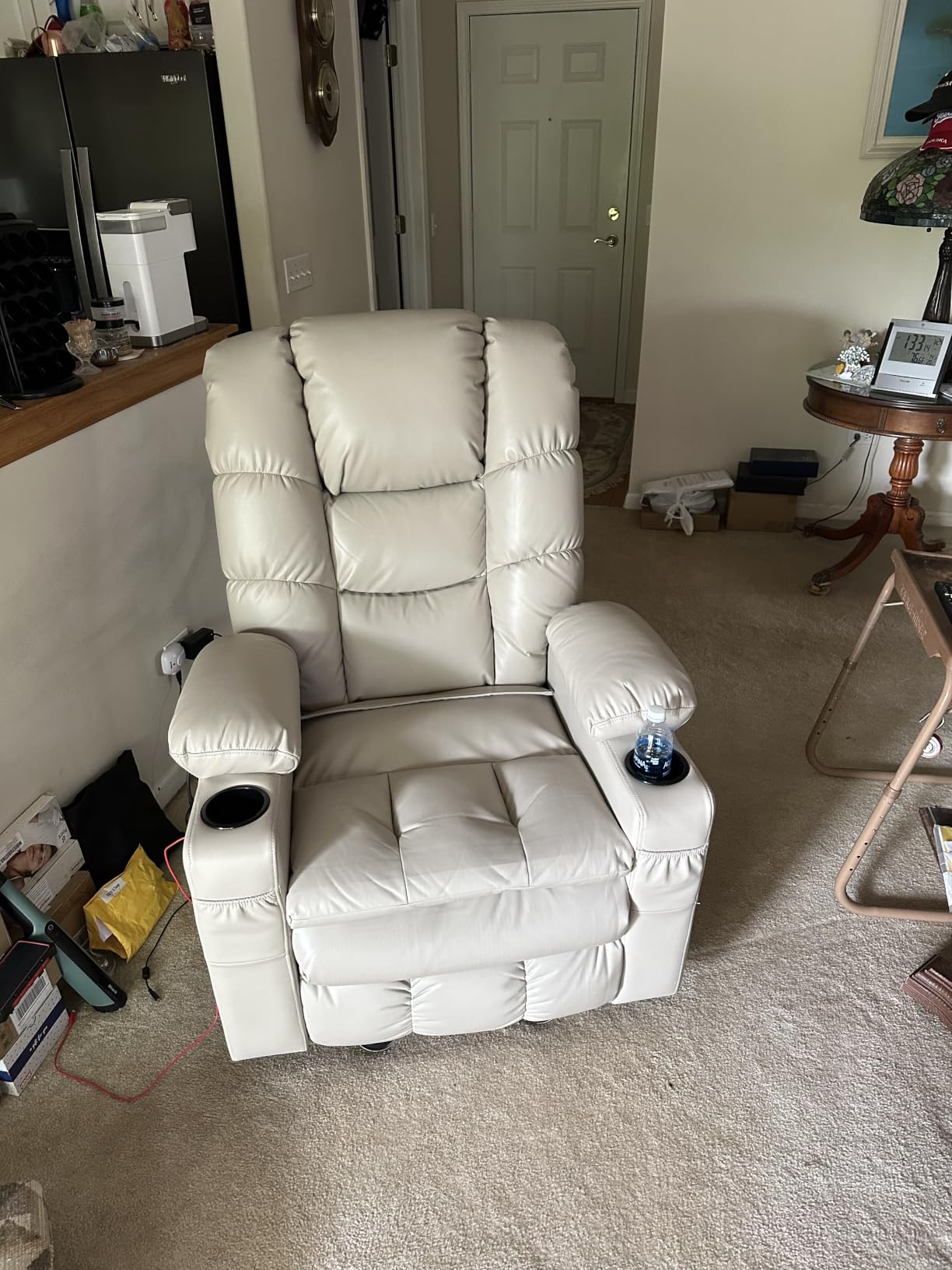 MCombo 3 Motor Power Lift Recliner, Heat and Massage, 7634, Large customer photo 2