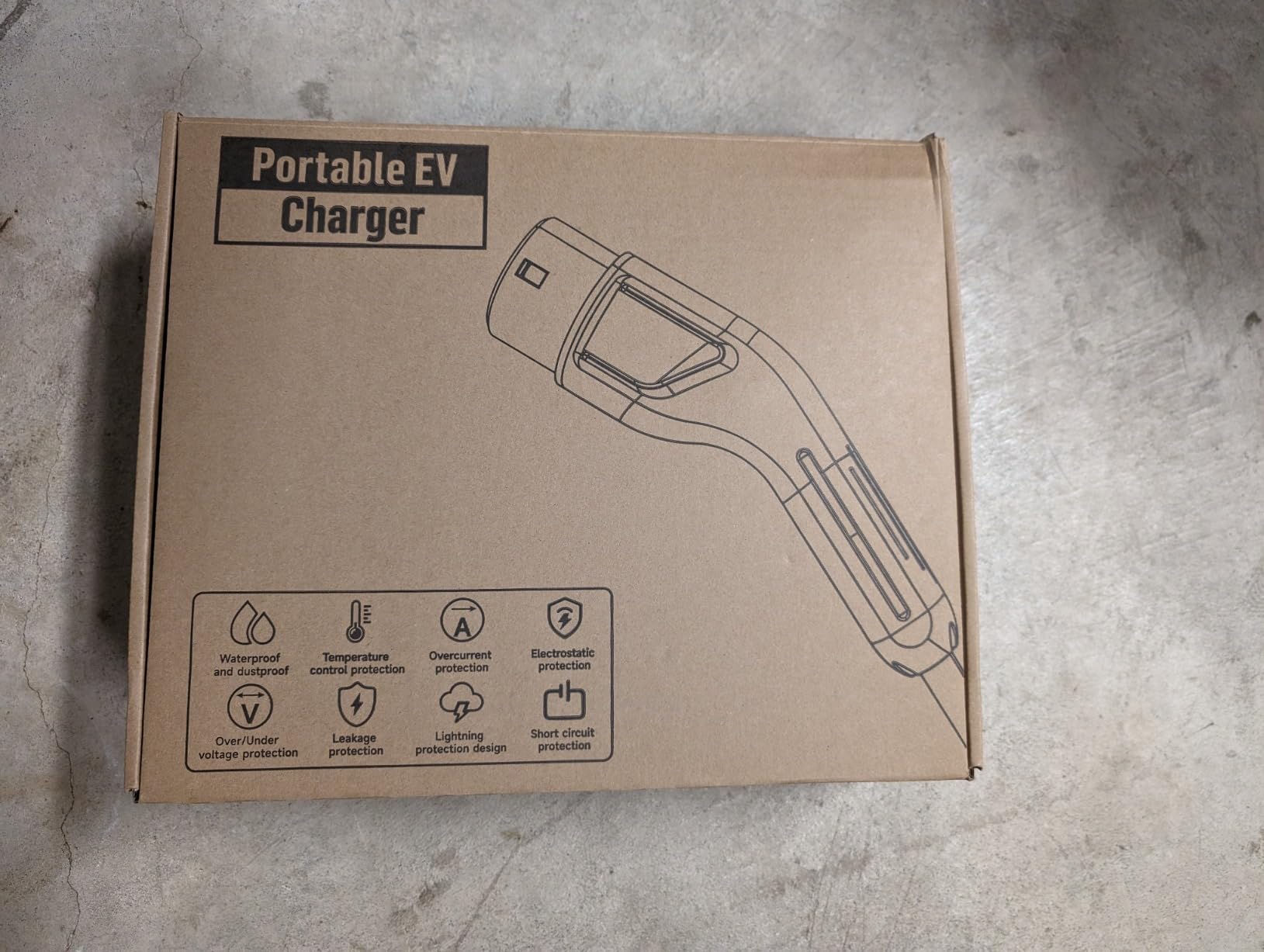 Junsun Portable Level 1 and Level 2 EV Charger 240V 32A (7.68kw) with 26ft Charging Cable NEMA 14-50 5-15 for SAE-J1772 Electric Vehicles Charging Station customer photo 1