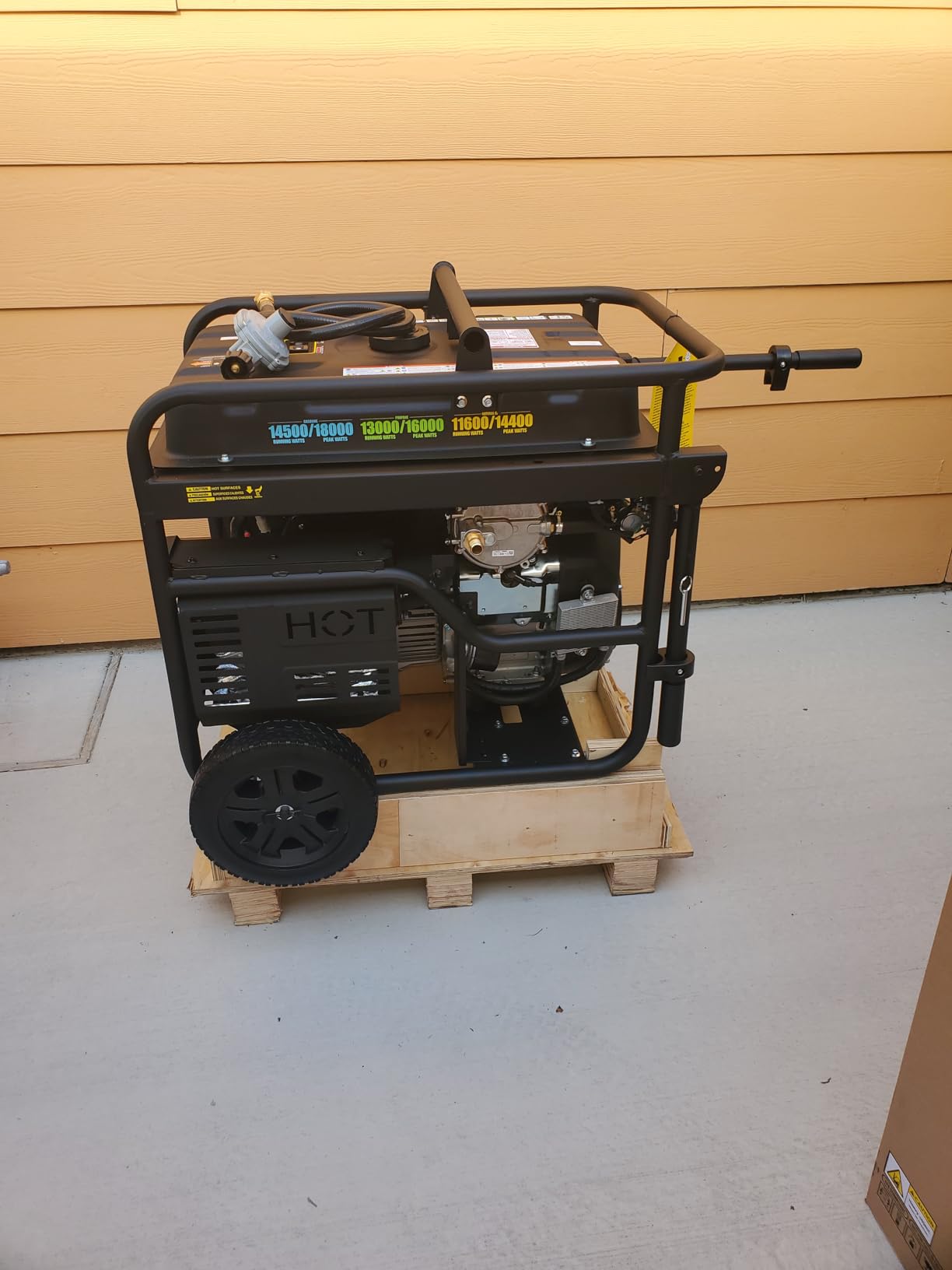 Westinghouse 18000 Peak Watt Tri-Fuel Home Backup Portable Generator, Remote Electric Start, Transfer Switch Ready, Gas, Propane, and Natural Gas Powered, CO Sensor customer photo 1