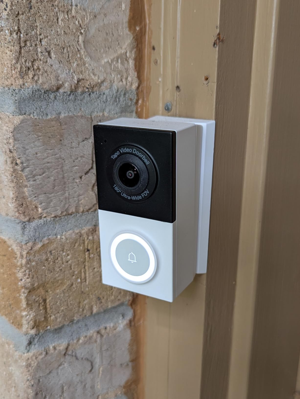 Tapo 2K Wired Smart Video Doorbell w/Chime, D130, 180° Ultra-Wide FOV customer photo 1