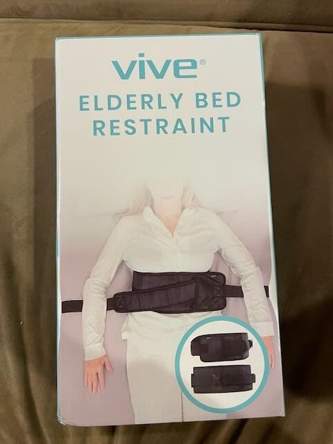 Vive Bed Restraints for Elderly Dementia Patients - Safety Belt for Wheelchair & Bed - Fall Prevention Device for Seniors - Adjustable Strap and Cushioned Waist Belt for Hospital Caregivers customer photo 2