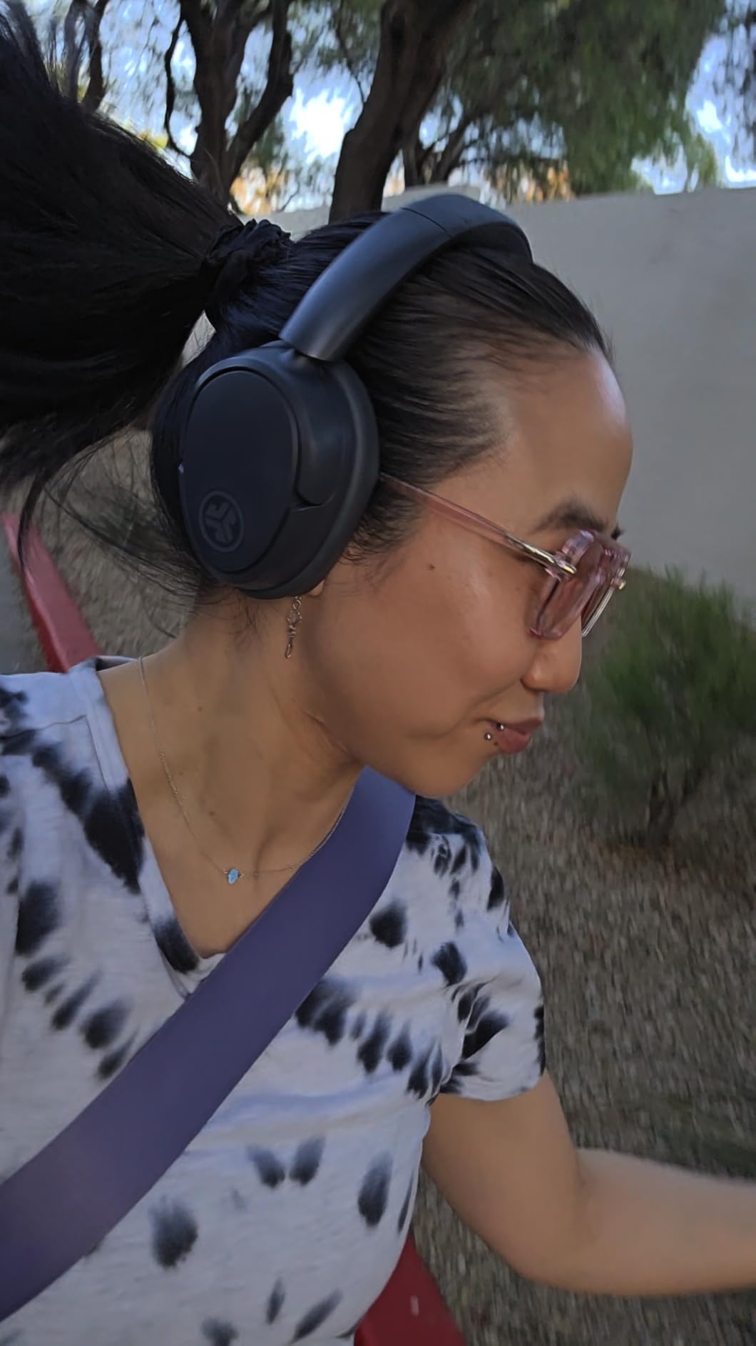 JLab, JBuds Lux ANC, Over Ear Headphones, Active Noise Cancelling, Bluetooth, Spatial Audio, Sage customer photo 2