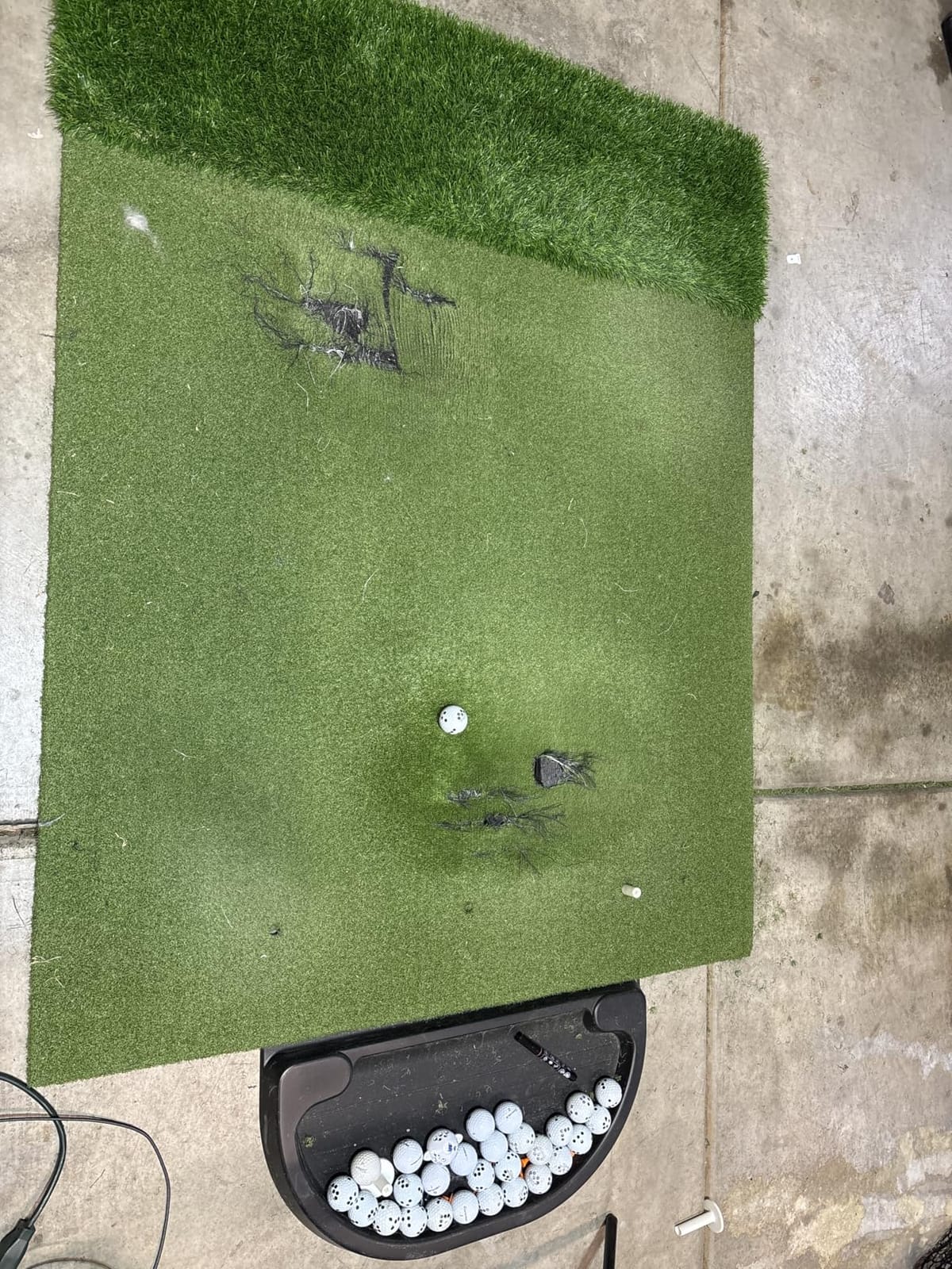 Premium Dual-Turf Golf Mat: 5x4ft, 6x4ft, 21mm to 50mm Thickened Base for Backyard, Driving Range, Indoor & Outdoor Practice Hitting, Swing & Chipping customer photo 2