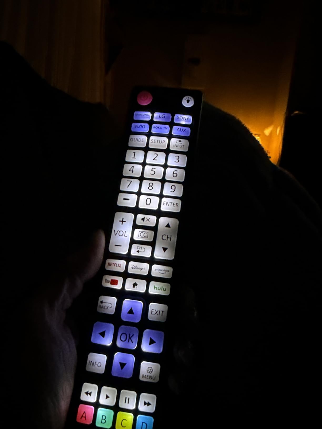 UltraPro Backlit OneTouch Universal Remote Control, Replacement TV Remote | Samsung, LG TV Remote, Vizio, Sony, Roku and More, Easiest Setup Ever U.S. Based Support 80830 customer photo 2