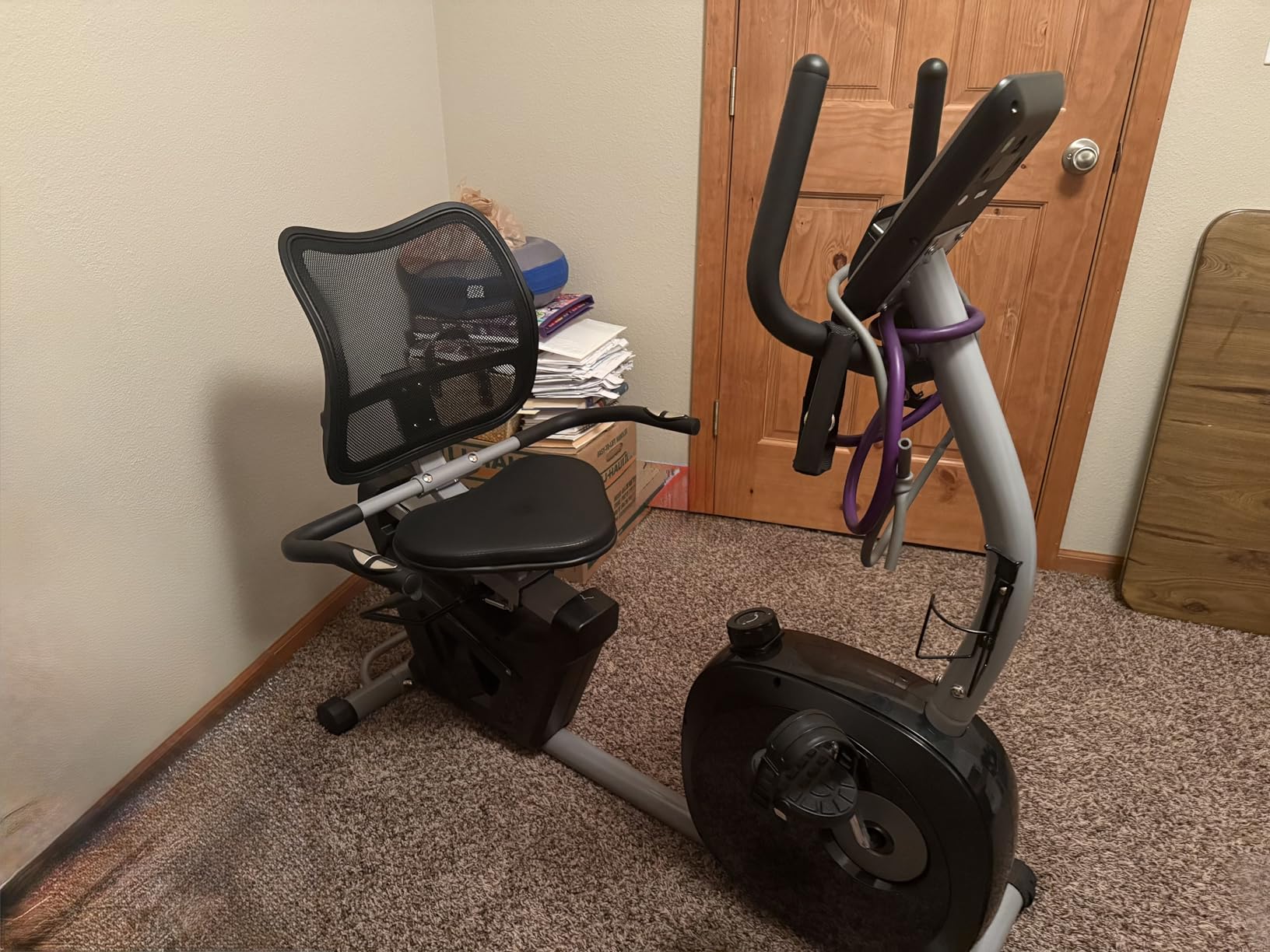 Recumbent Exercise Bike for Seniors - 400LB Weight Capacity Recumbent Bikes with Comfortable Seat, Pulse Sensor, 16-level Resistance, LCD Monitor customer photo 2