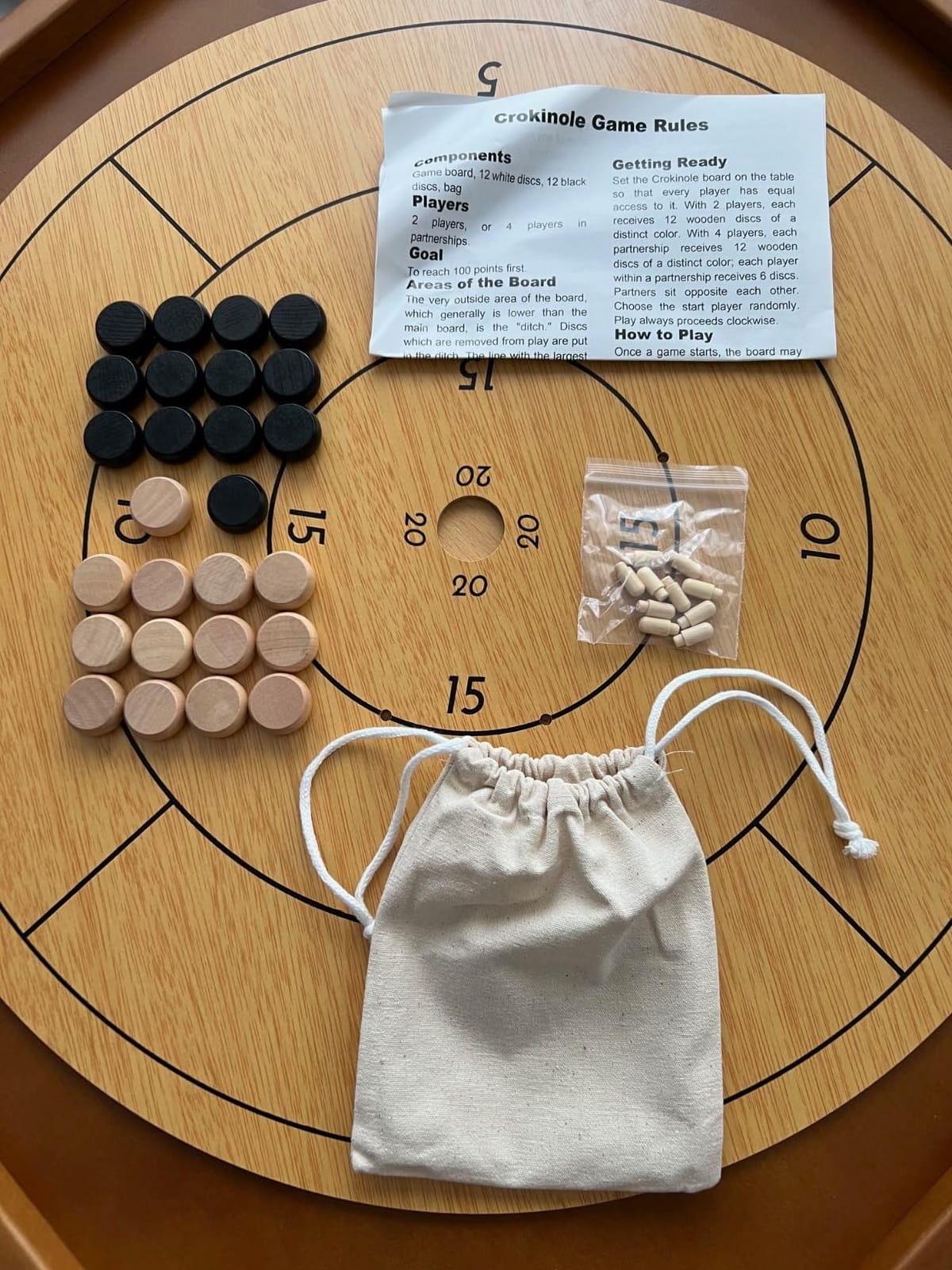 27 Inch Crokinole Board Game, Crokinole & Checkers customer photo 1