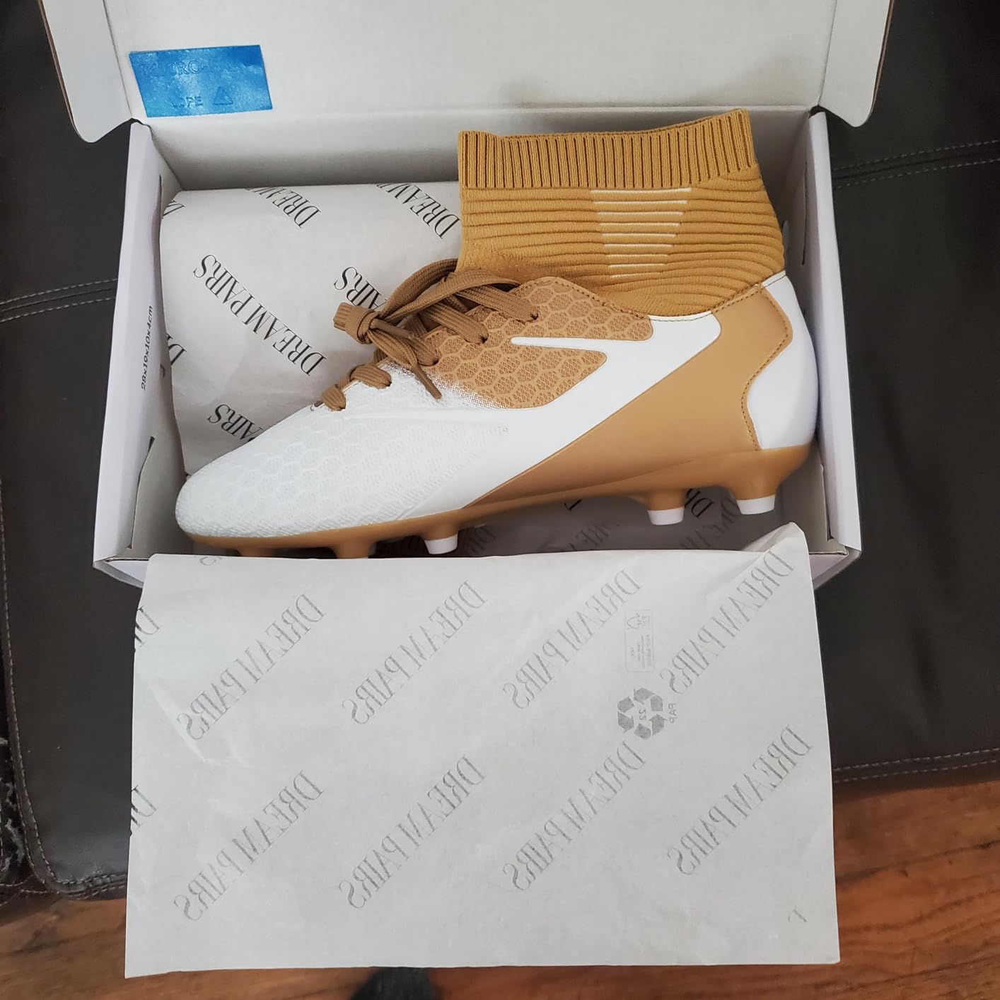 DREAM PAIRS Kids Football Soccer Cleats customer photo 2