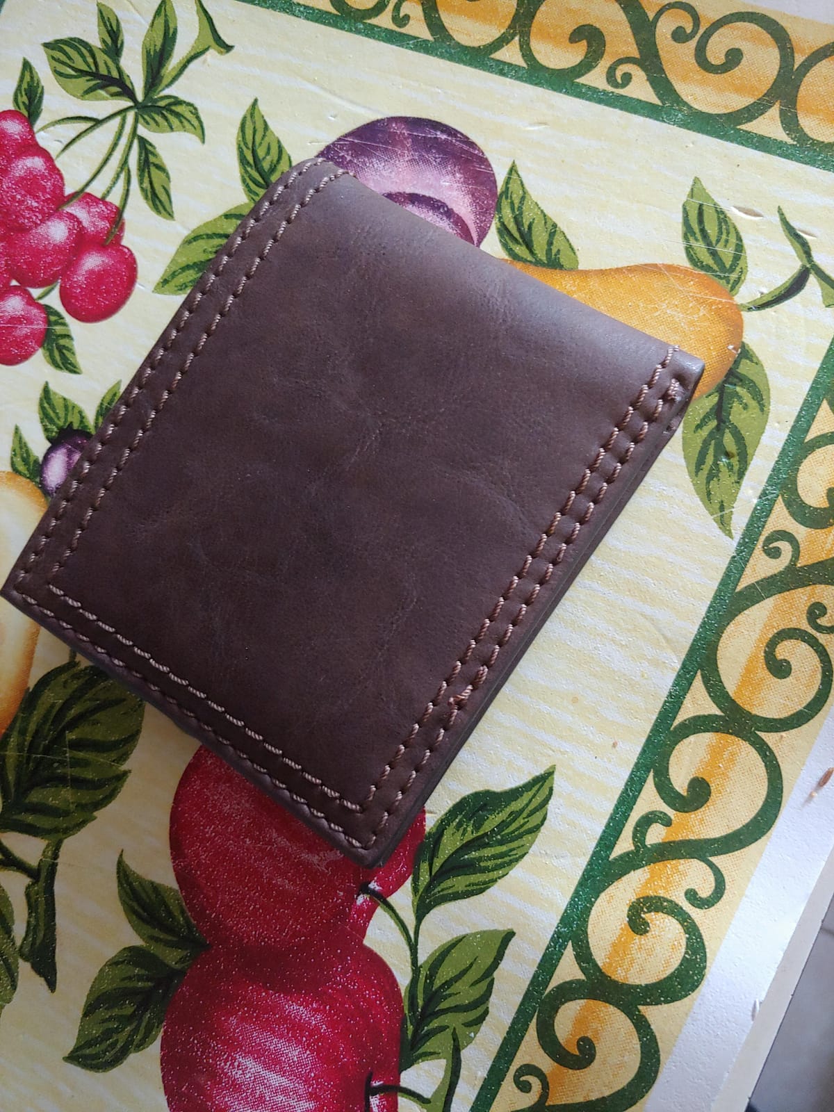 Columbia Mens RFID Slim Bifold Wallet With ID Window Tan Burnished customer photo 2