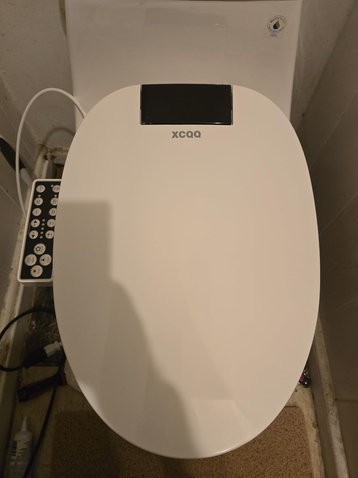 XCQQ Electric Heated Bidet Toilet Seat, Elongated, S9BL customer photo 2