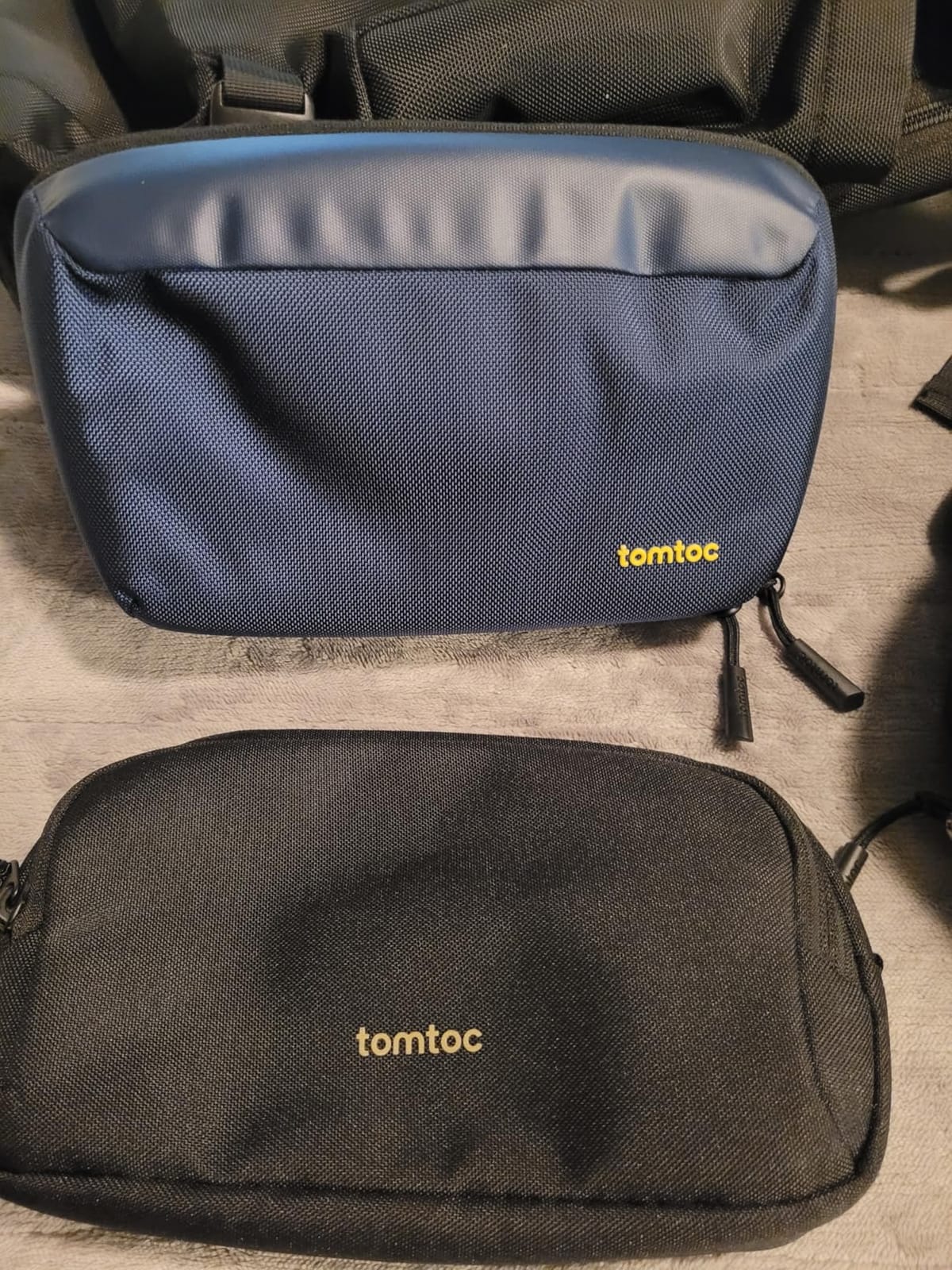 tomtoc Electronic Organizer Travel Case, Dual Compartment Tech Organization | Water Resistant Cable Pouch Storage Bag for Charger, Cord, Phone, Hard Drive, Power Bank, Accessories Travel Essentials customer photo 2