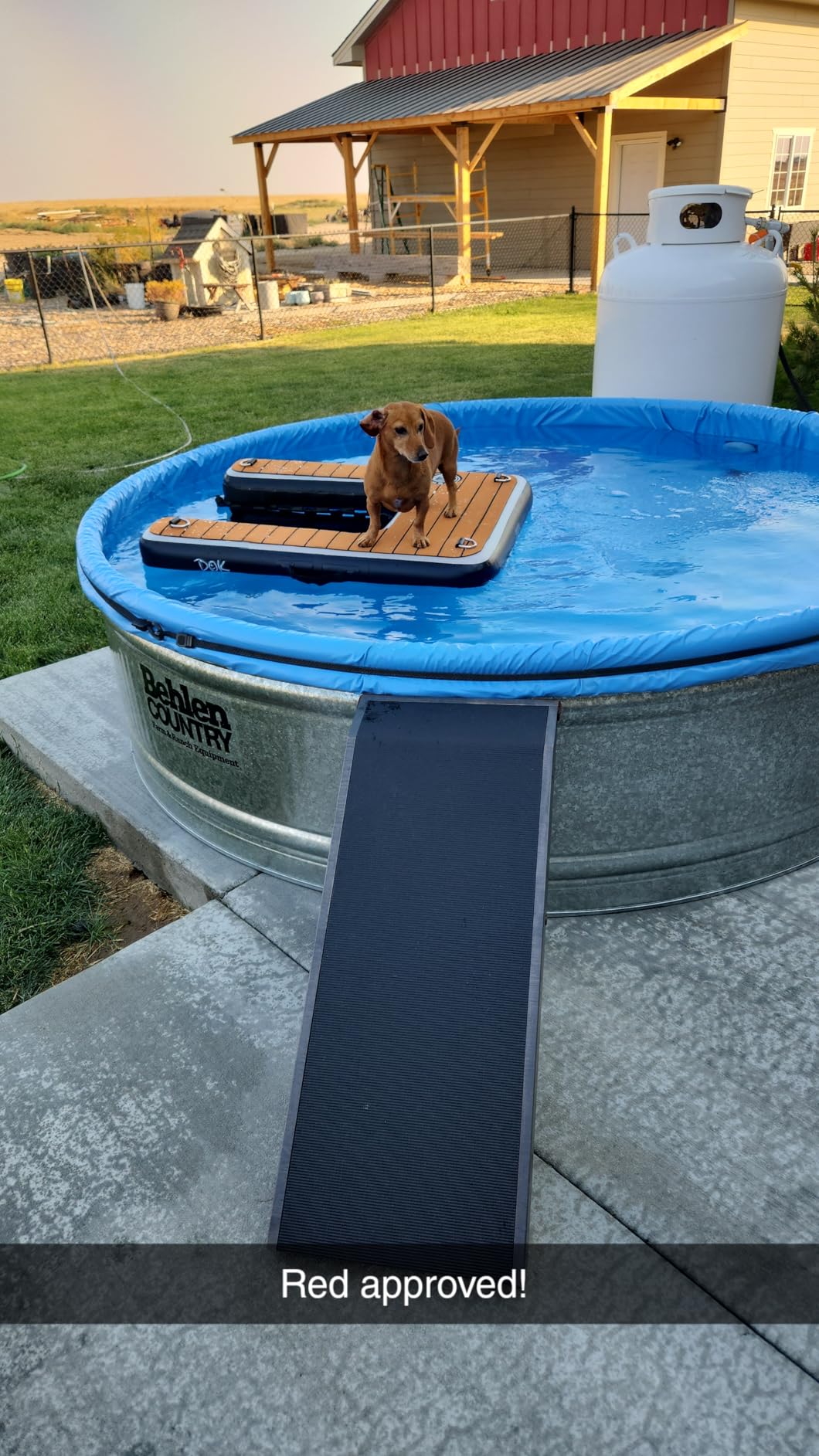 DOK Dog-DOK Mini Inflatable Dock Platform: Safe & Easy Water Access for Dogs Up to 30 lbs; Floating Non-Slip EVA Foam with Dog Boat Ramp for Pool, Dock, & Lake | Military Grade & High Visibility customer photo 2