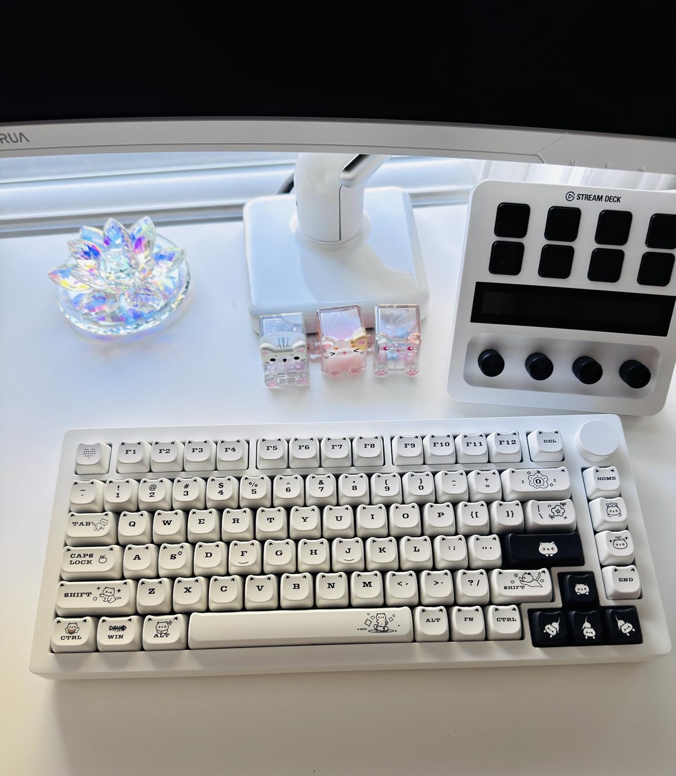 XDA Profile PBT Keycaps, Retro Game Console Custom Keycap Set, XVX Keyboard Keycap 75 Percent with Dye-Sublimation Suitable for Most 65% 80% 100% Gateron Cherry MX Switches Mechanical Keyboard customer photo 1