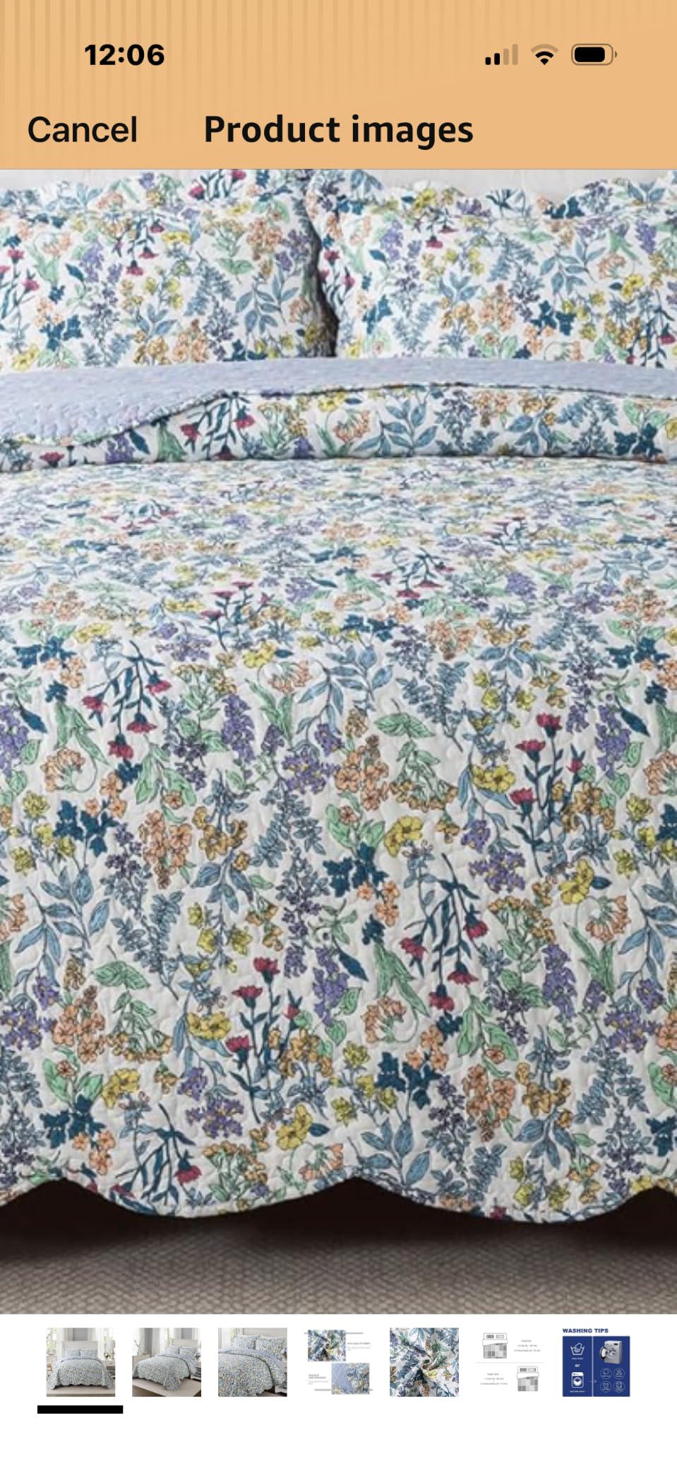 Travan 3-Piece Quilt Set Quilted Bedspread Cotton Coverlet Set Floral Oversized Quilted Bedding Set for All Season, White Vine, King Size customer photo 2