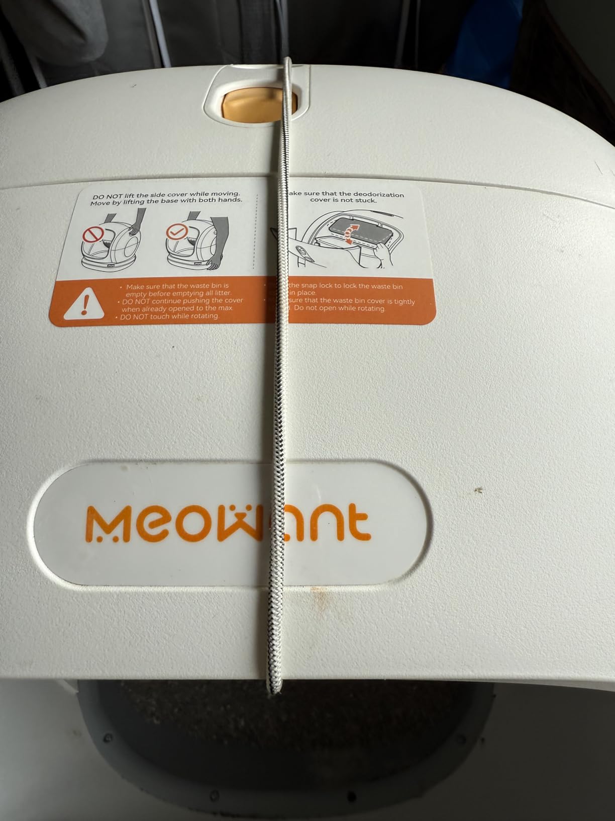Meowant Self-Cleaning Cat Litter Box, 75L Extra Large Open-Top, APP Control customer photo 2