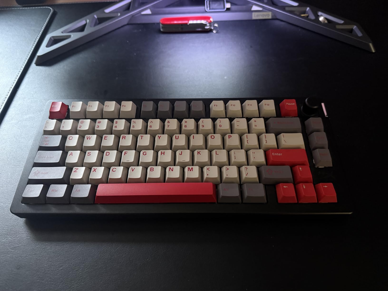 Womier Double Shot PBT Retro Keycaps 138 Keys Cherry MX Key caps | Custom Retro Keycaps Set 138 Keys 60 65 75 100 Percent for 61/64/68/84/87/100/104/108 Mechanical Keyboard, Purple Gray customer photo 2