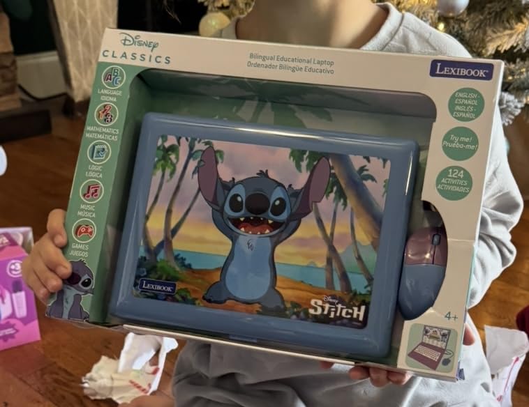 Lexibook, Disney Stitch Educational Laptop for Kids, JC598Di2 customer photo 1