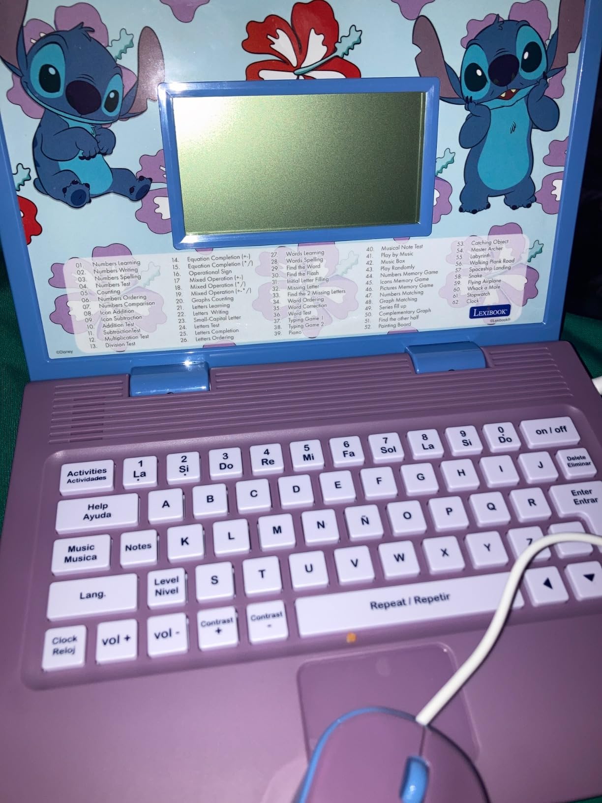 Lexibook, Disney Stitch Educational Laptop for Kids, JC598Di2 customer photo 2