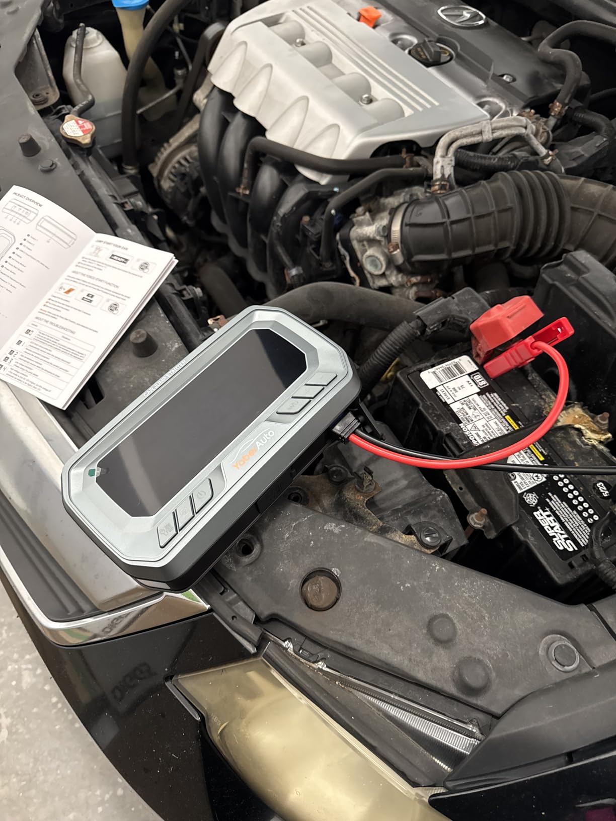 YaberAuto 12-in-1 Jump Starter with Air Compressor 8000A 160PSI 65W Charge customer photo 1