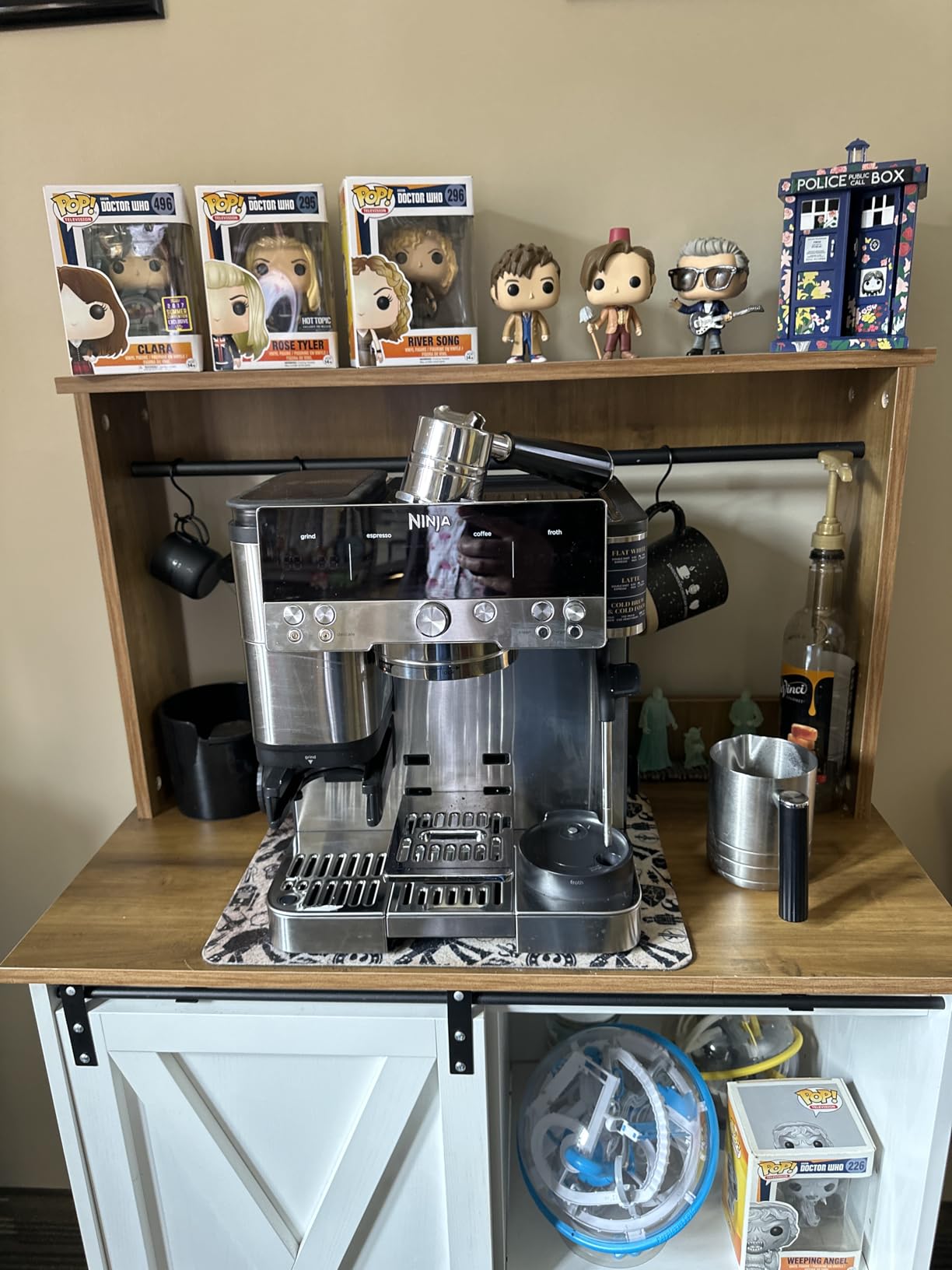 Ninja Luxe Café Premier 3-in-1 Espresso Machine, Drip Coffee, & Cold Brew | Built-in Grinder, Hands-Free Milk Frother, and Assisted Tamper for Cappuccinos & Lattes, Stainless Steel, ES601 customer photo 2