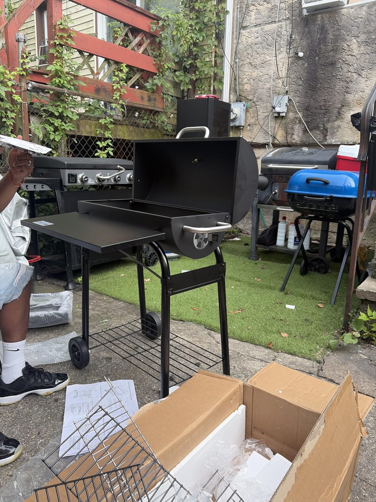 Charcoal Grill Offset Smoker: Charcoal Barbecue Grills customer photo 2