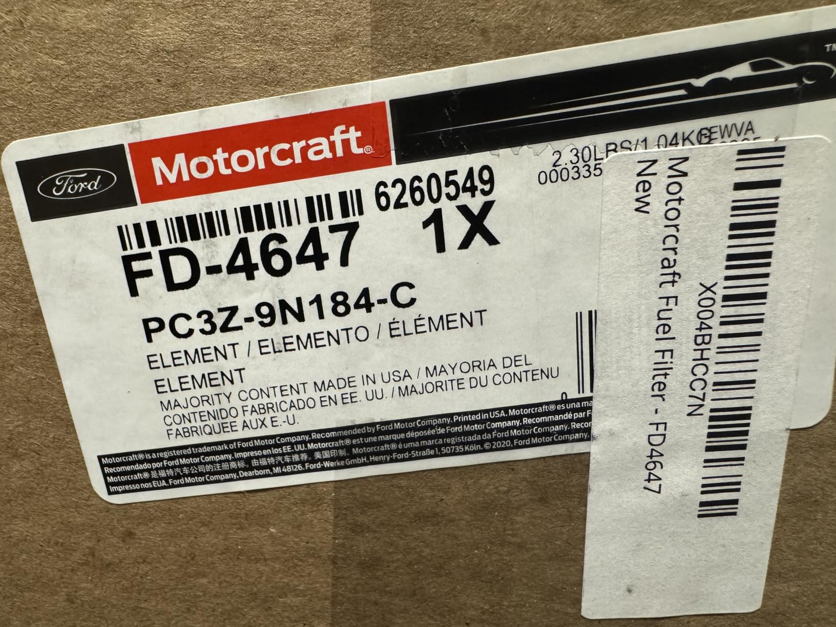 Motorcraft Fuel Filter - FD4647 customer photo 1