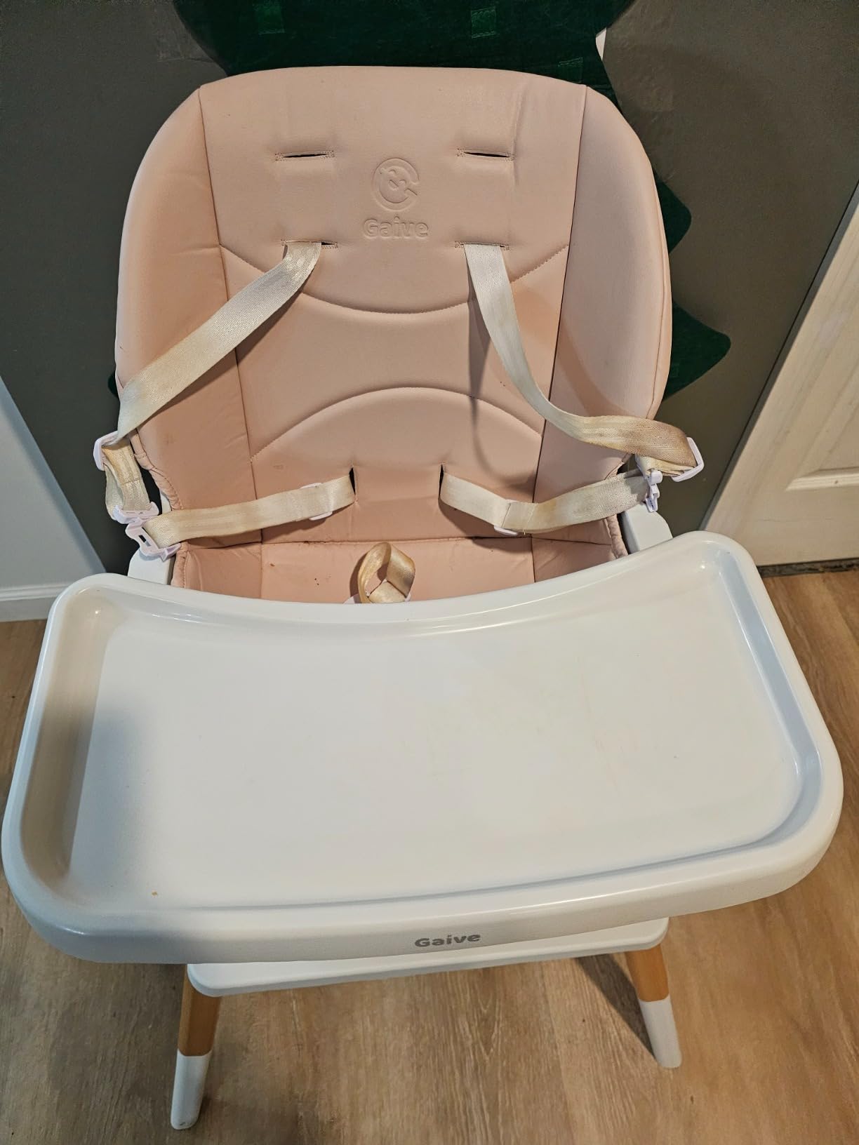 GAIVE 8 in 1 Convertible Wooden High Chair, Adjustable Baby High Chair for Babies and Toddlers with Tray, Easy to Clean, Grow with Family|Booster|Learning Table|High Stool customer photo 2