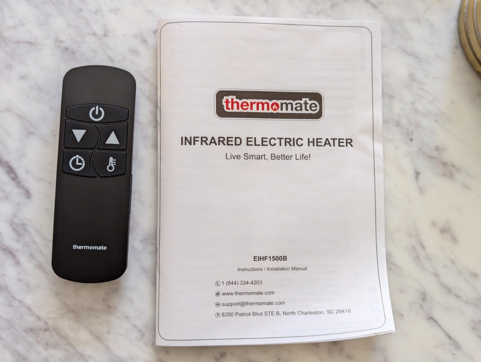ThermoMate Outdoor Indoor Electric Patio Heater, 1500W 38.5